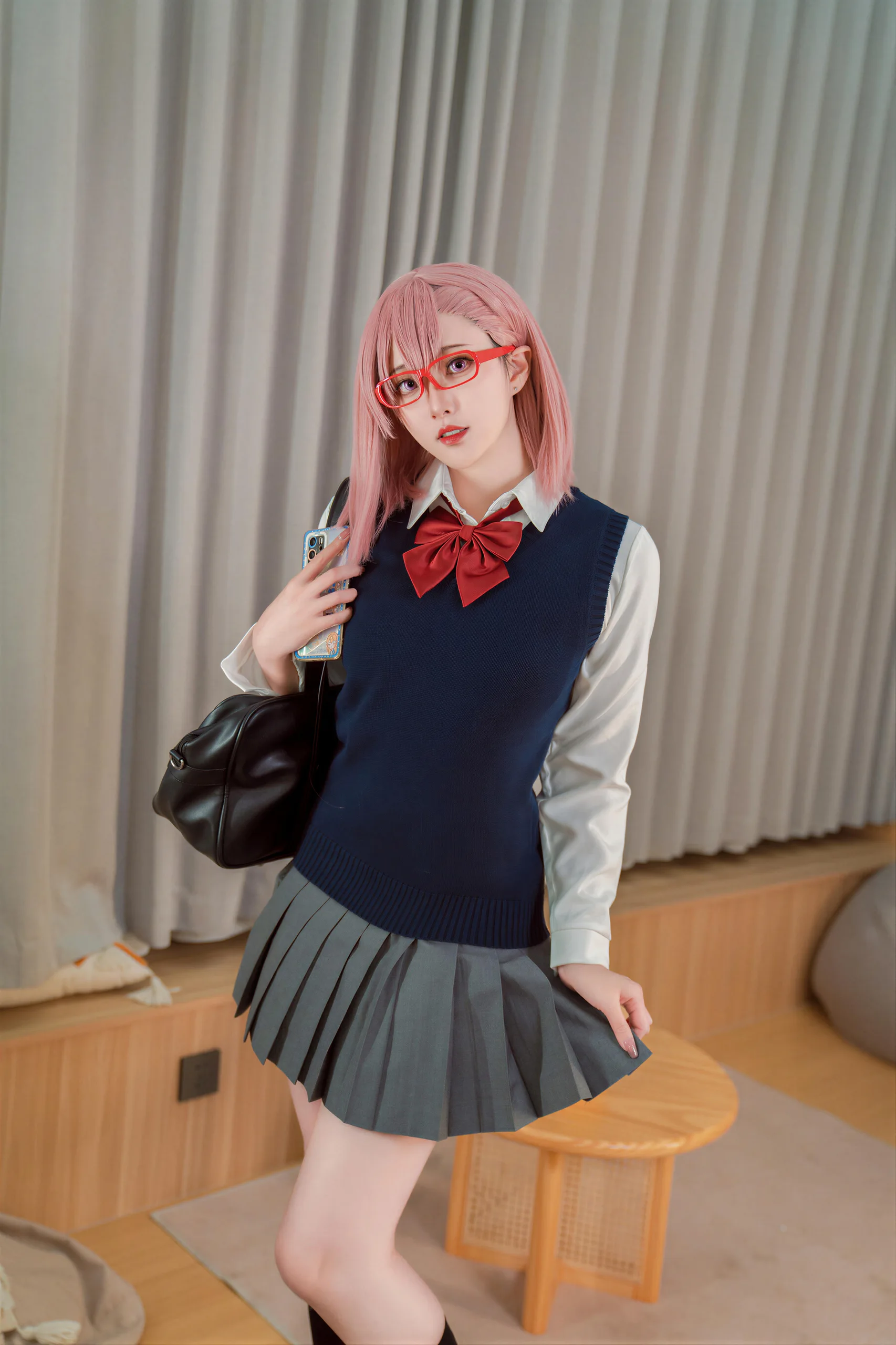 Natsuko夏夏子 2 5次元的诱惑 天乃莉莉纱校服25P 104 1M - 第21张写真大图