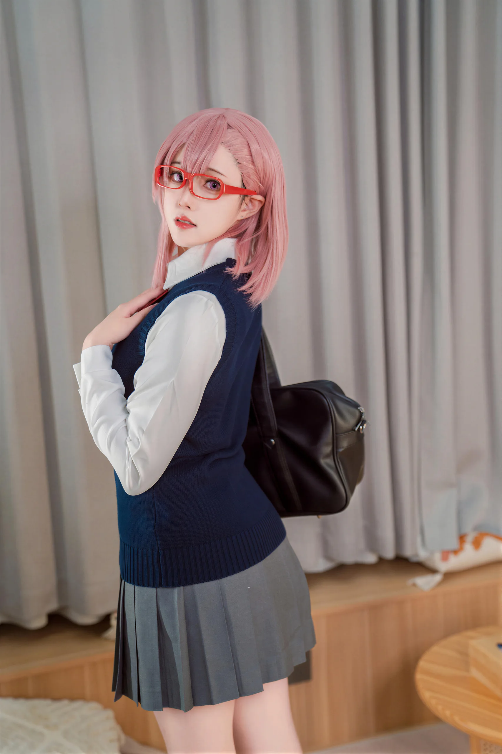 Natsuko夏夏子 2 5次元的诱惑 天乃莉莉纱校服25P 104 1M - 第22张写真大图