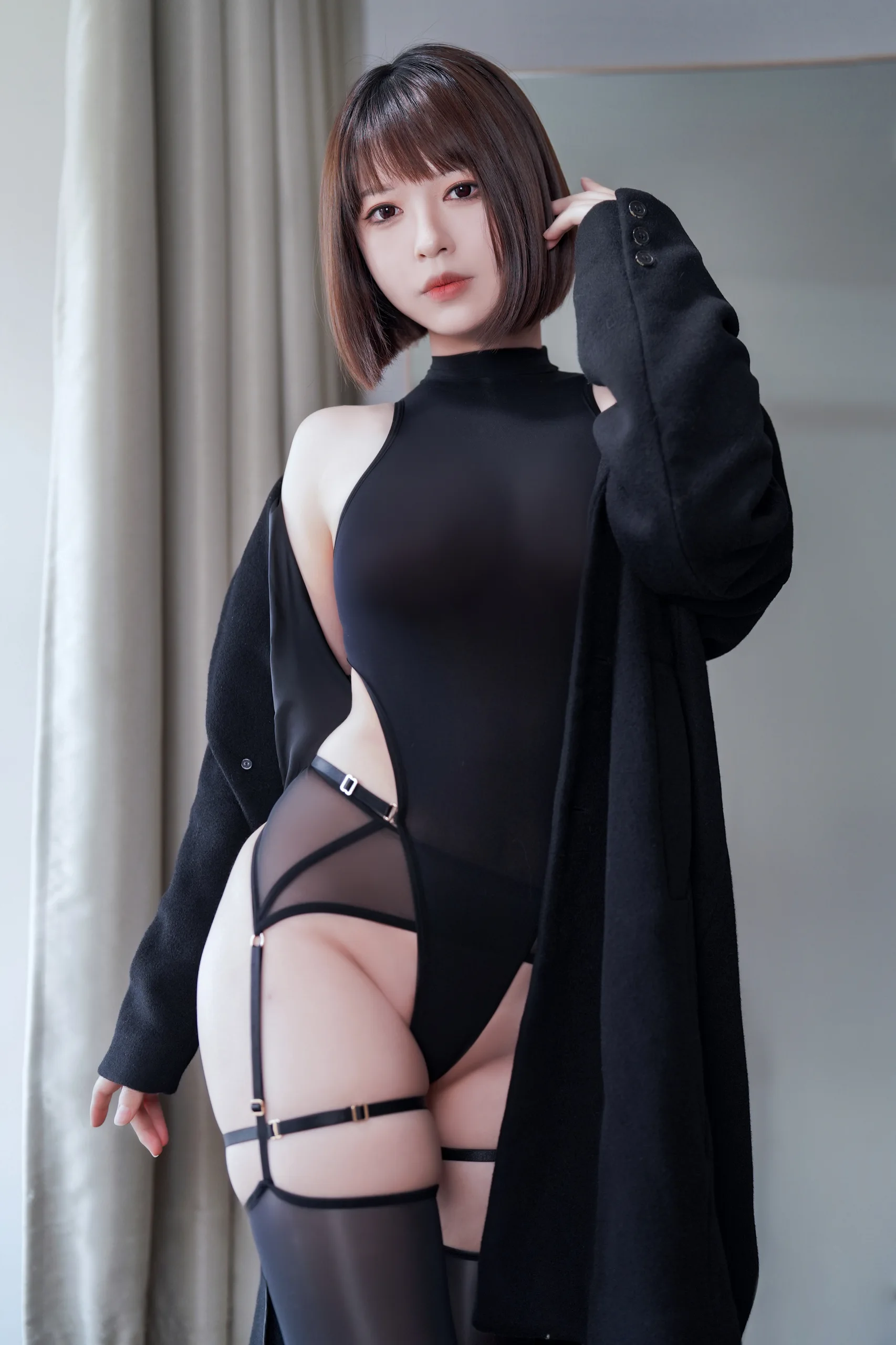 半半子 今日は黑 Vol.3 20P - 第6张写真大图