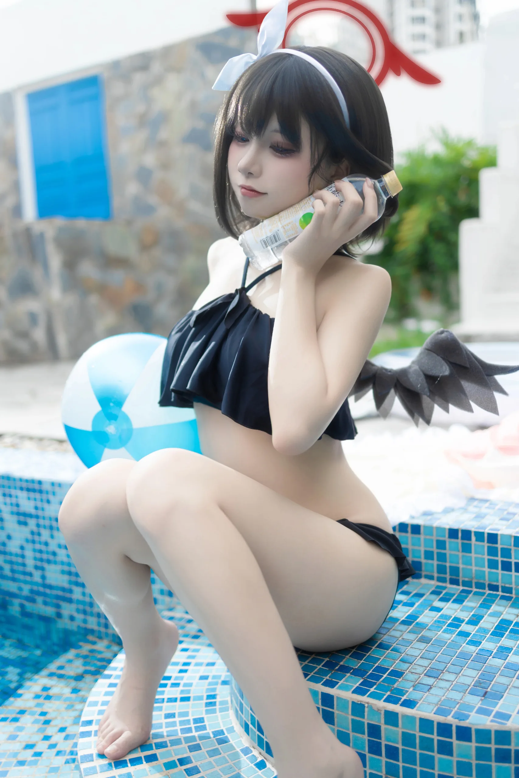 纸悦Etsu_ko 蔚蓝档案 静山真白泳装 - 第13张写真大图