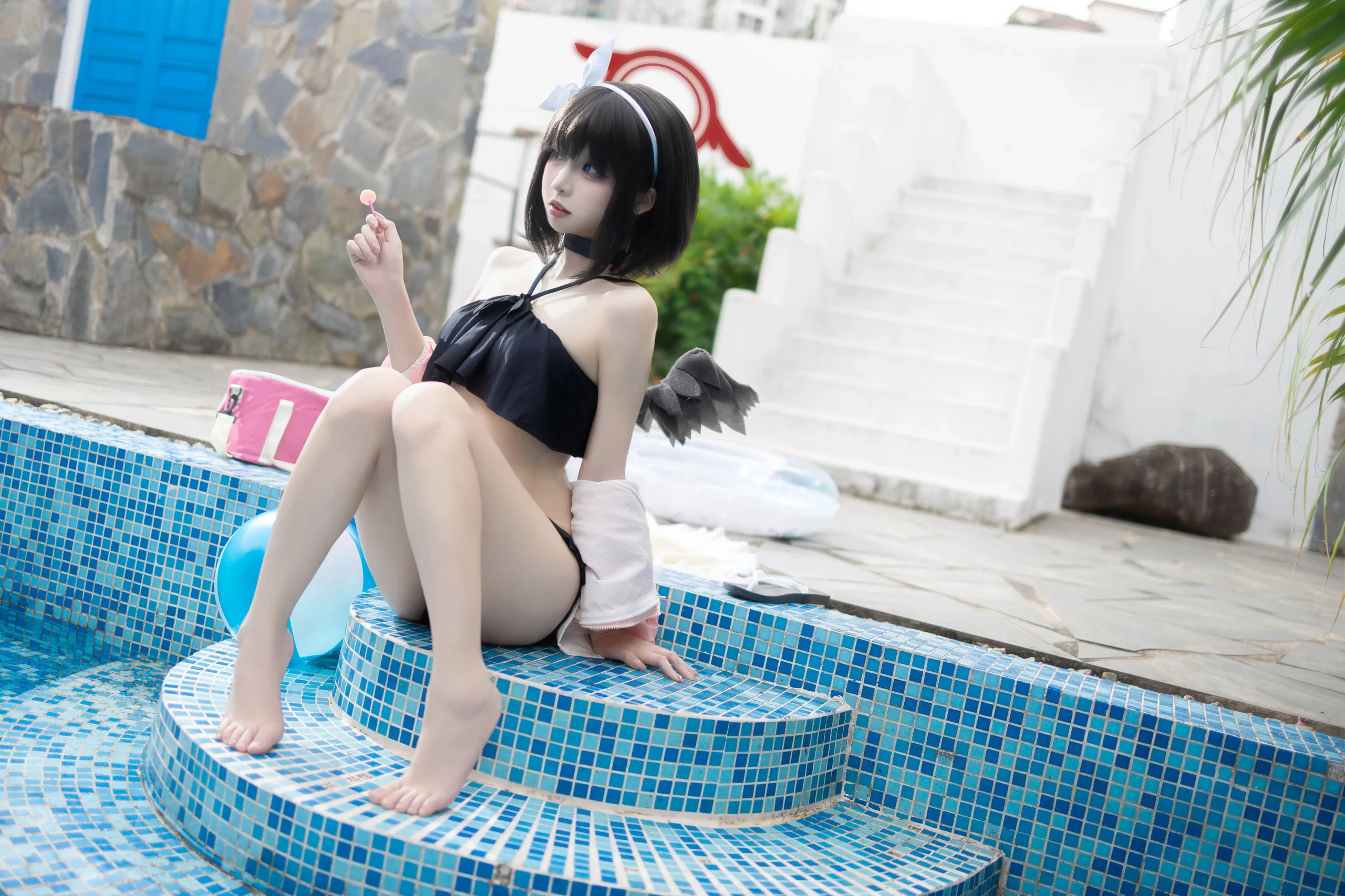 纸悦Etsu_ko 蔚蓝档案 静山真白泳装 - 第9张写真大图