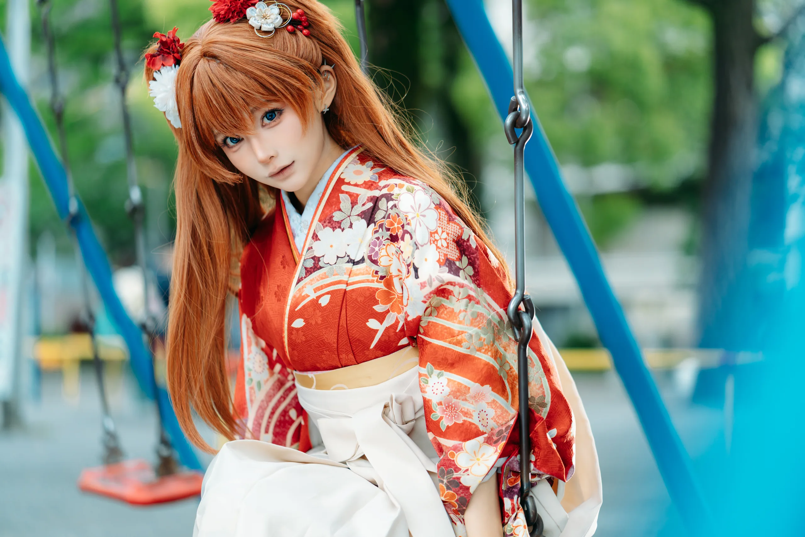 蠢沫沫 EVA明日香和服 - 第11张写真大图