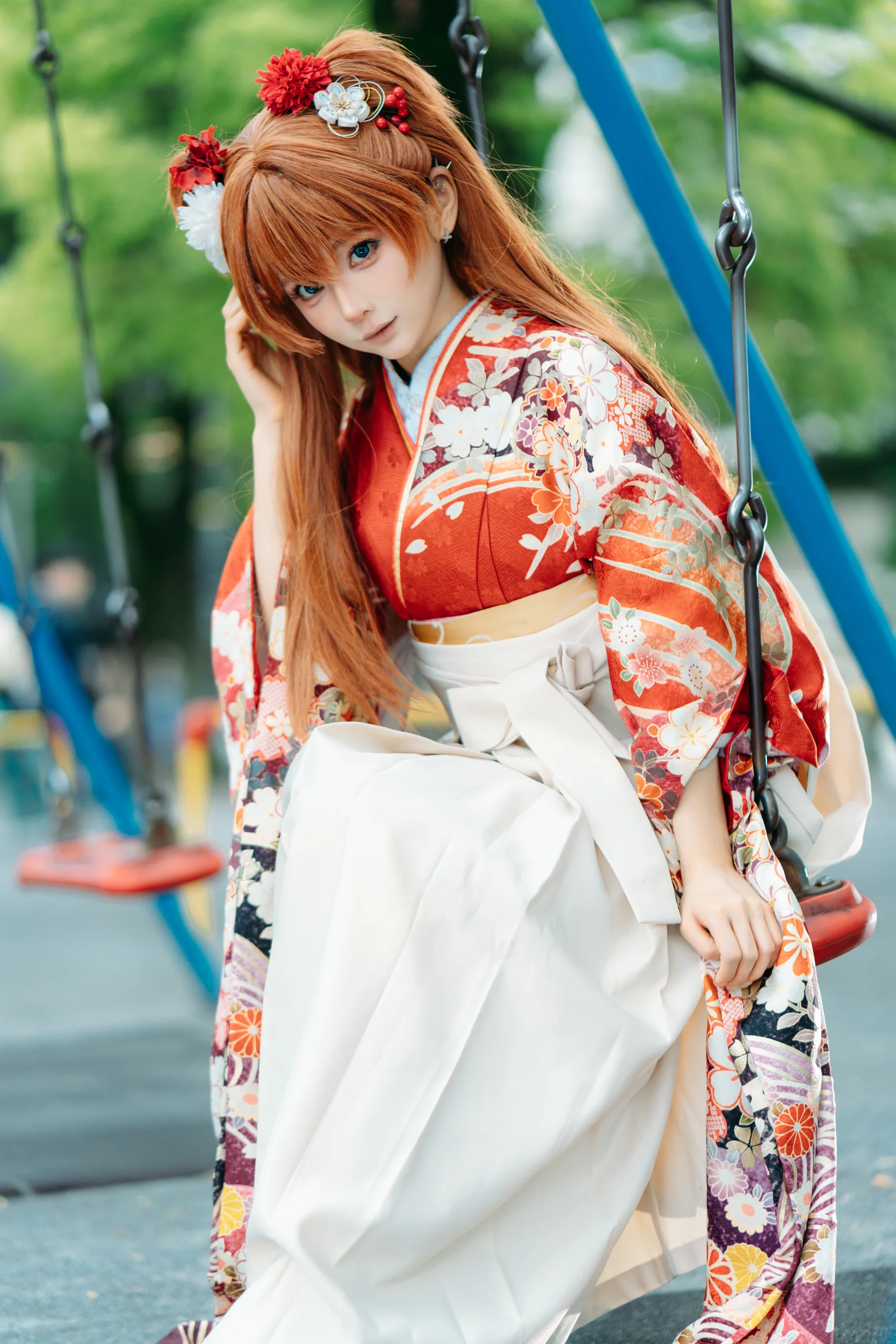 蠢沫沫 EVA明日香和服 - 第13张写真大图