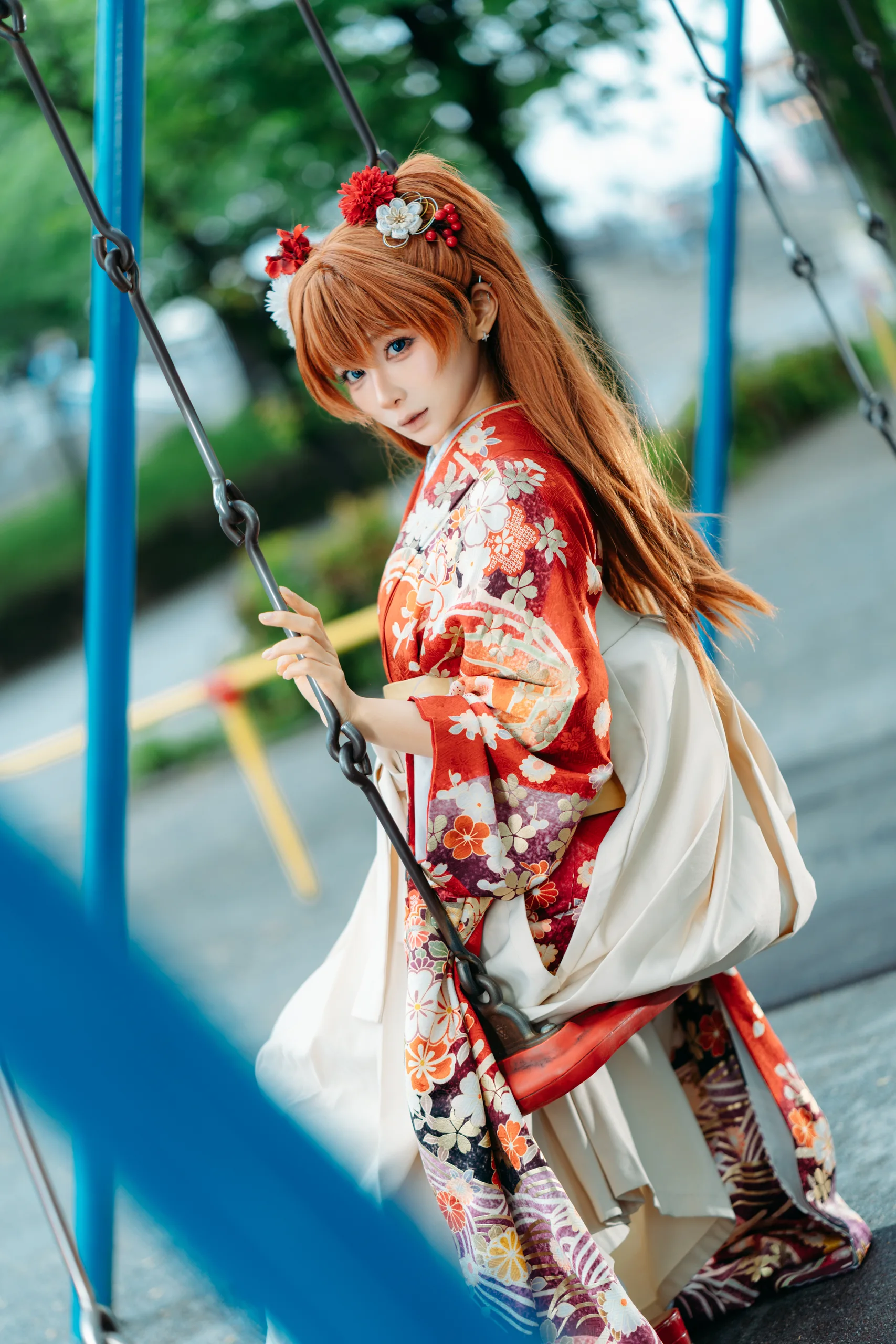 蠢沫沫 EVA明日香和服 - 第15张写真大图