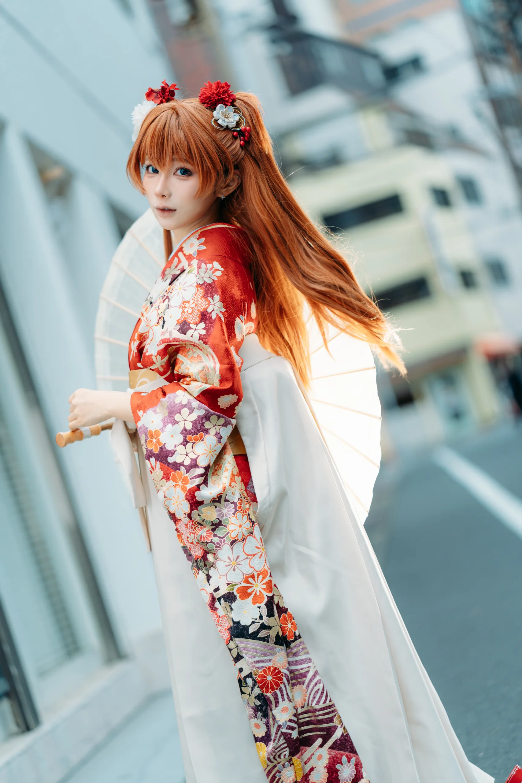 蠢沫沫 EVA明日香和服 - 第22张写真大图
