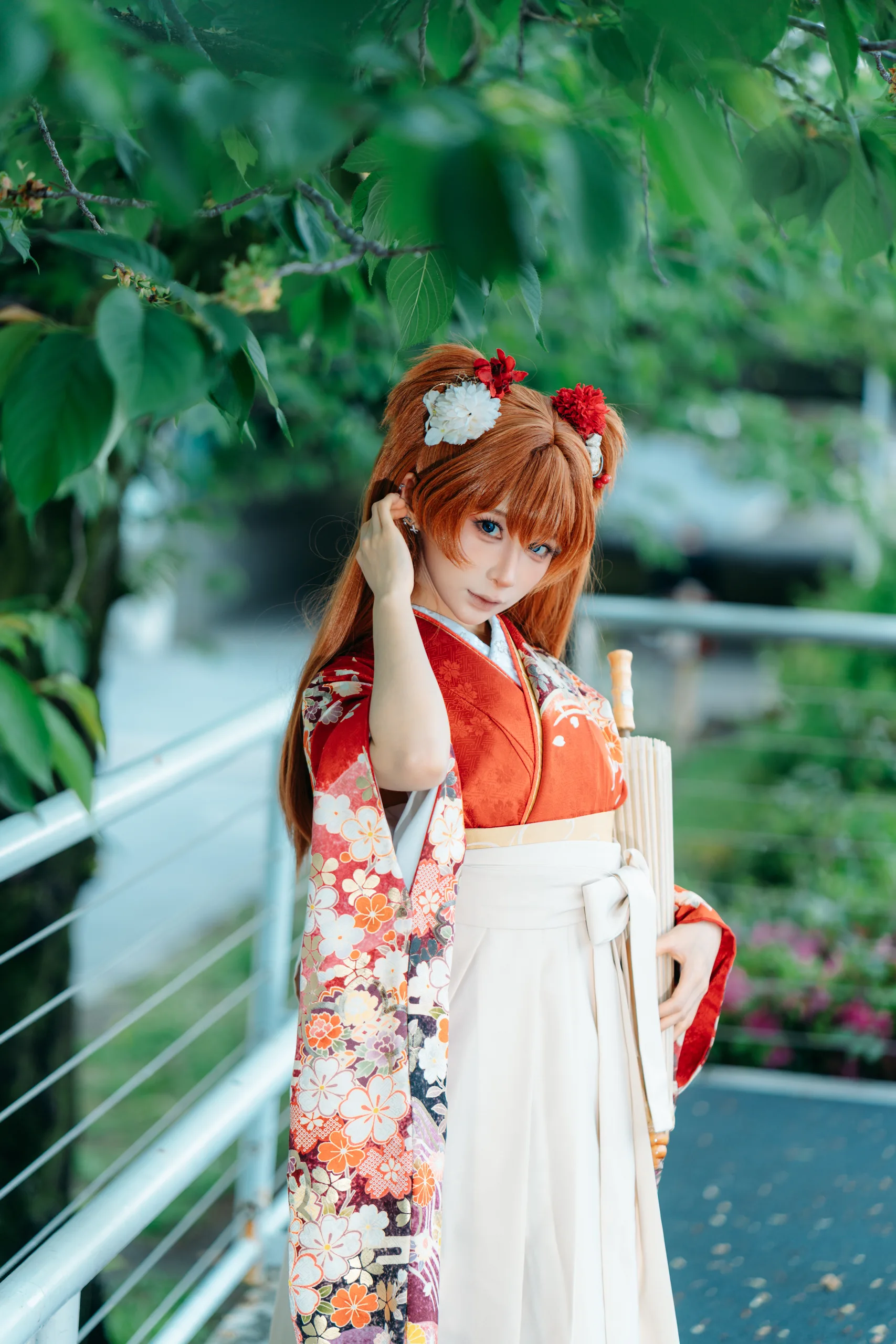 蠢沫沫 EVA明日香和服 - 第3张写真大图