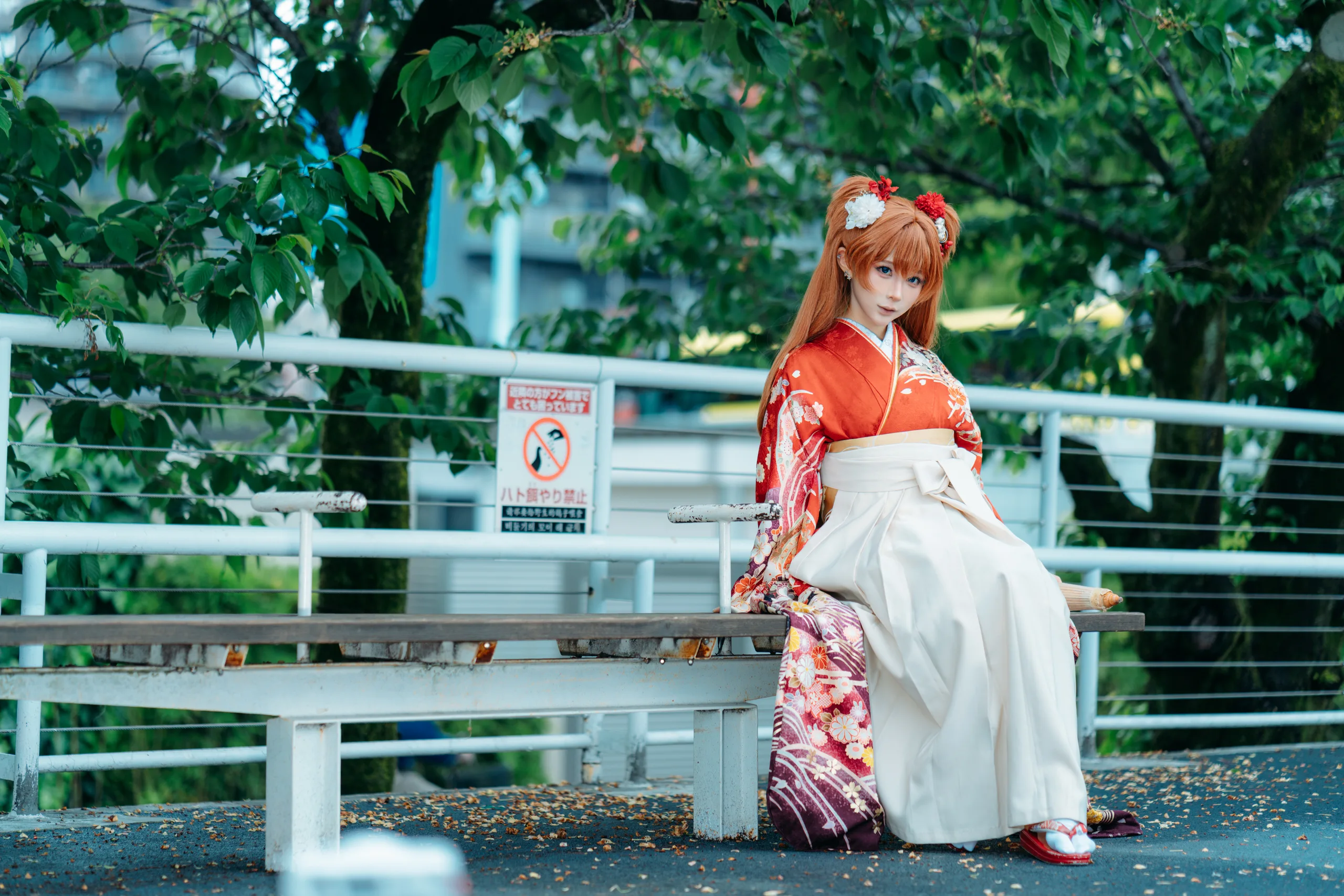 蠢沫沫 EVA明日香和服 - 第30张写真大图