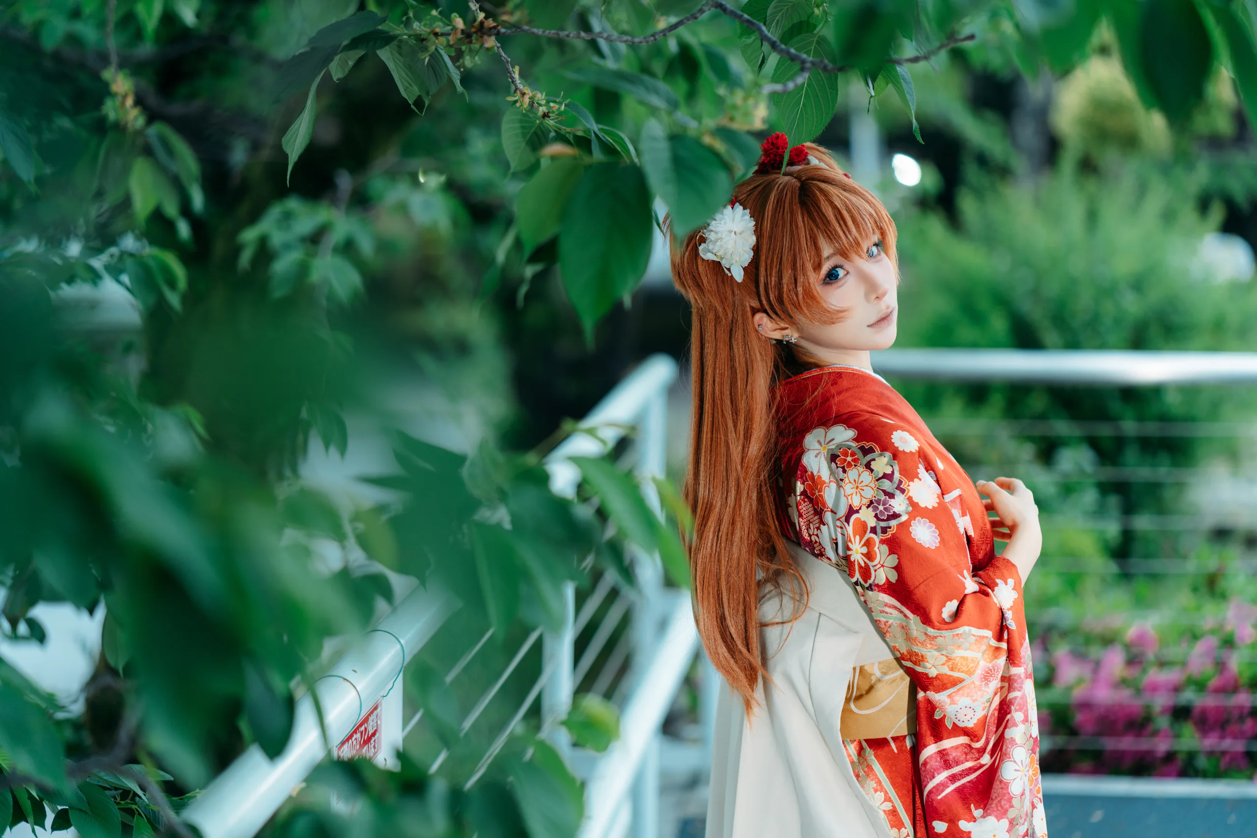 蠢沫沫 EVA明日香和服 - 第4张写真大图