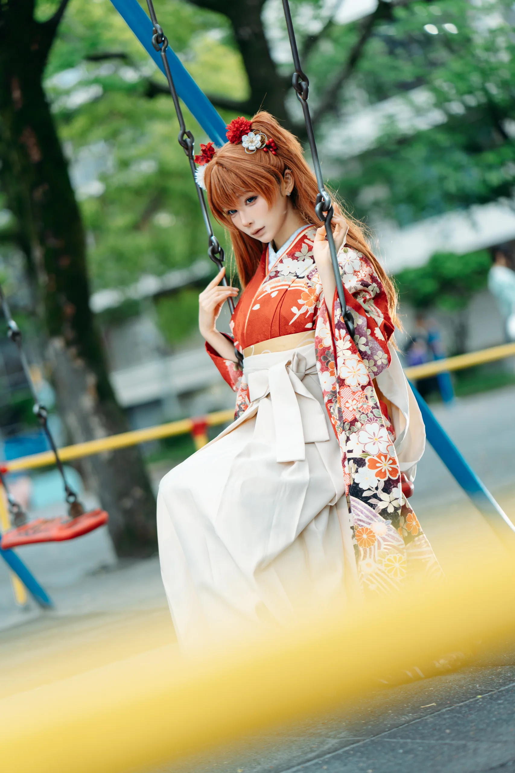 蠢沫沫 EVA明日香和服 - 第8张写真大图