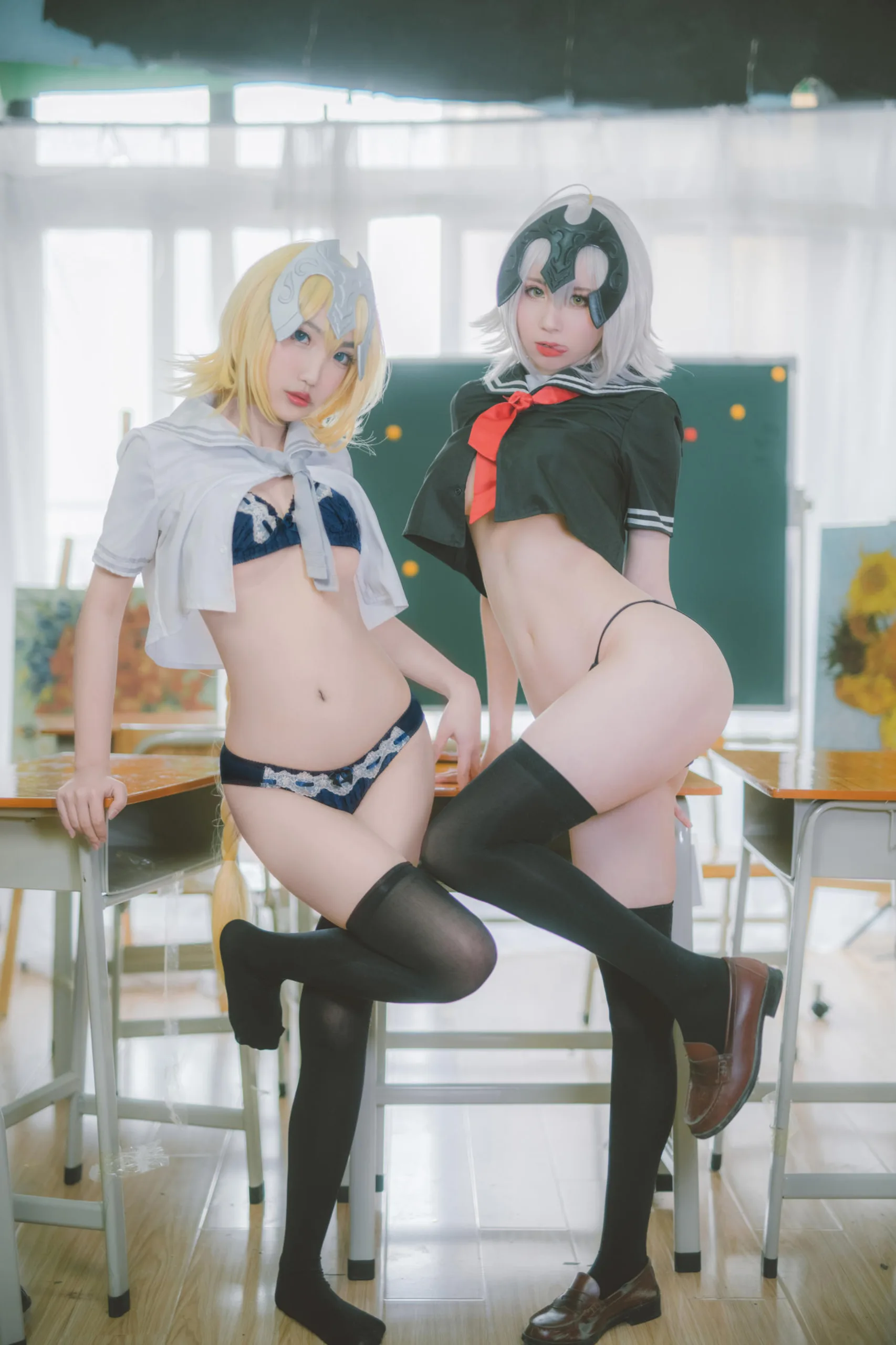 西园寺南歌 黑白贞德 JK制服 24P - 第21张写真大图