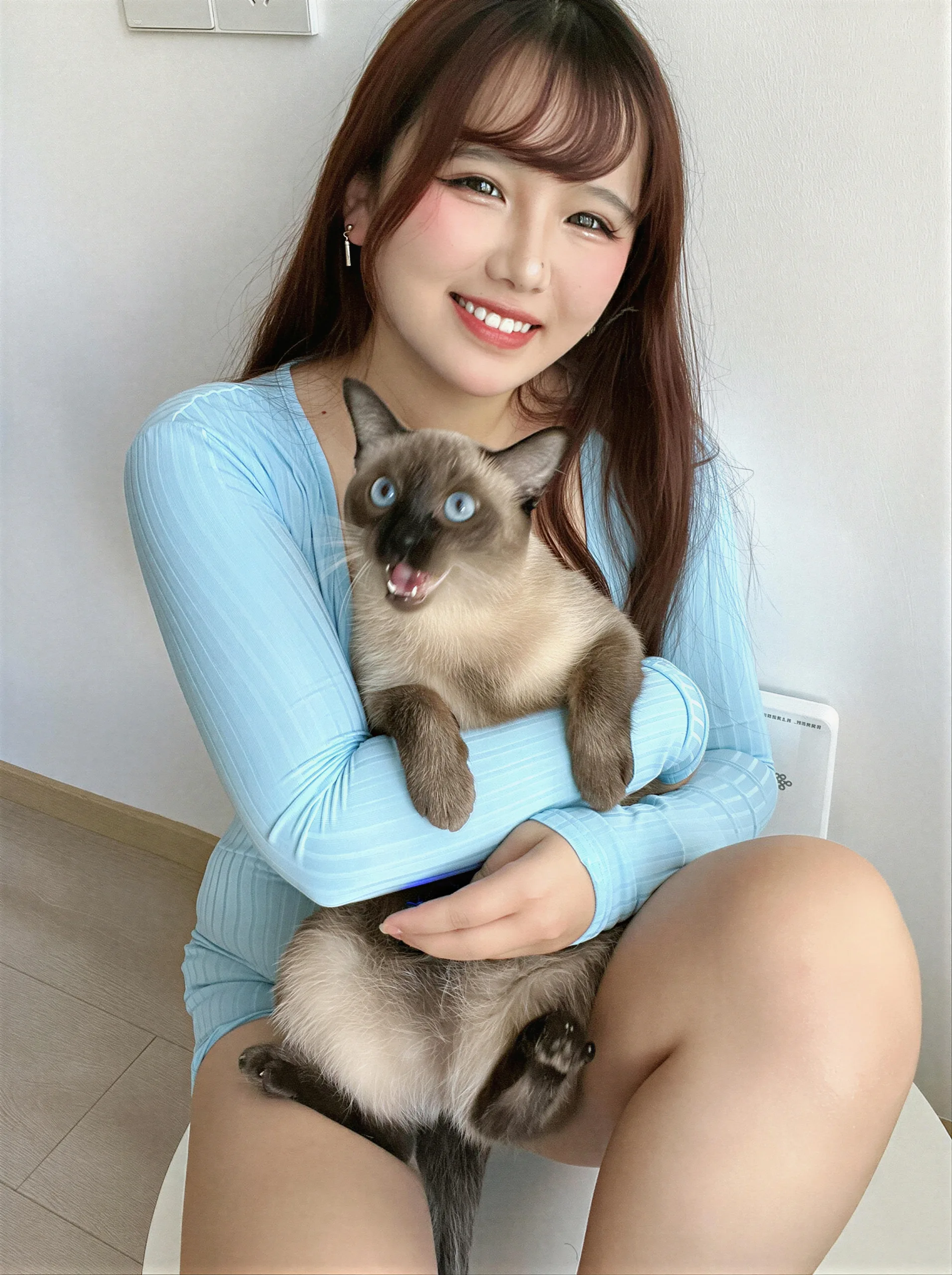 阿半今天很开心 蓝色小甜点 - 第18张写真大图