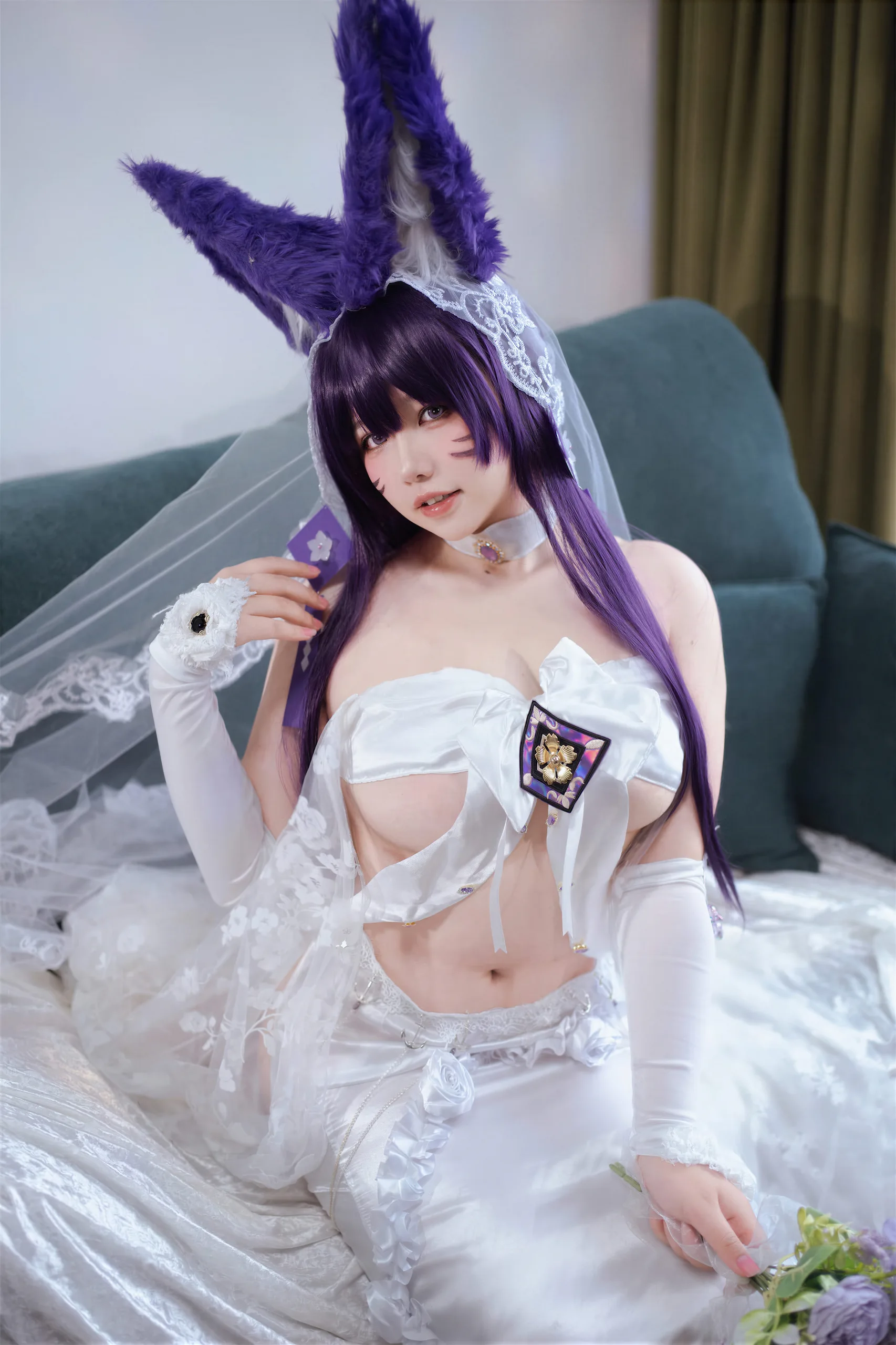阿半今天很开心 碧蓝航线 武藏誓约花嫁 - 第21张写真大图