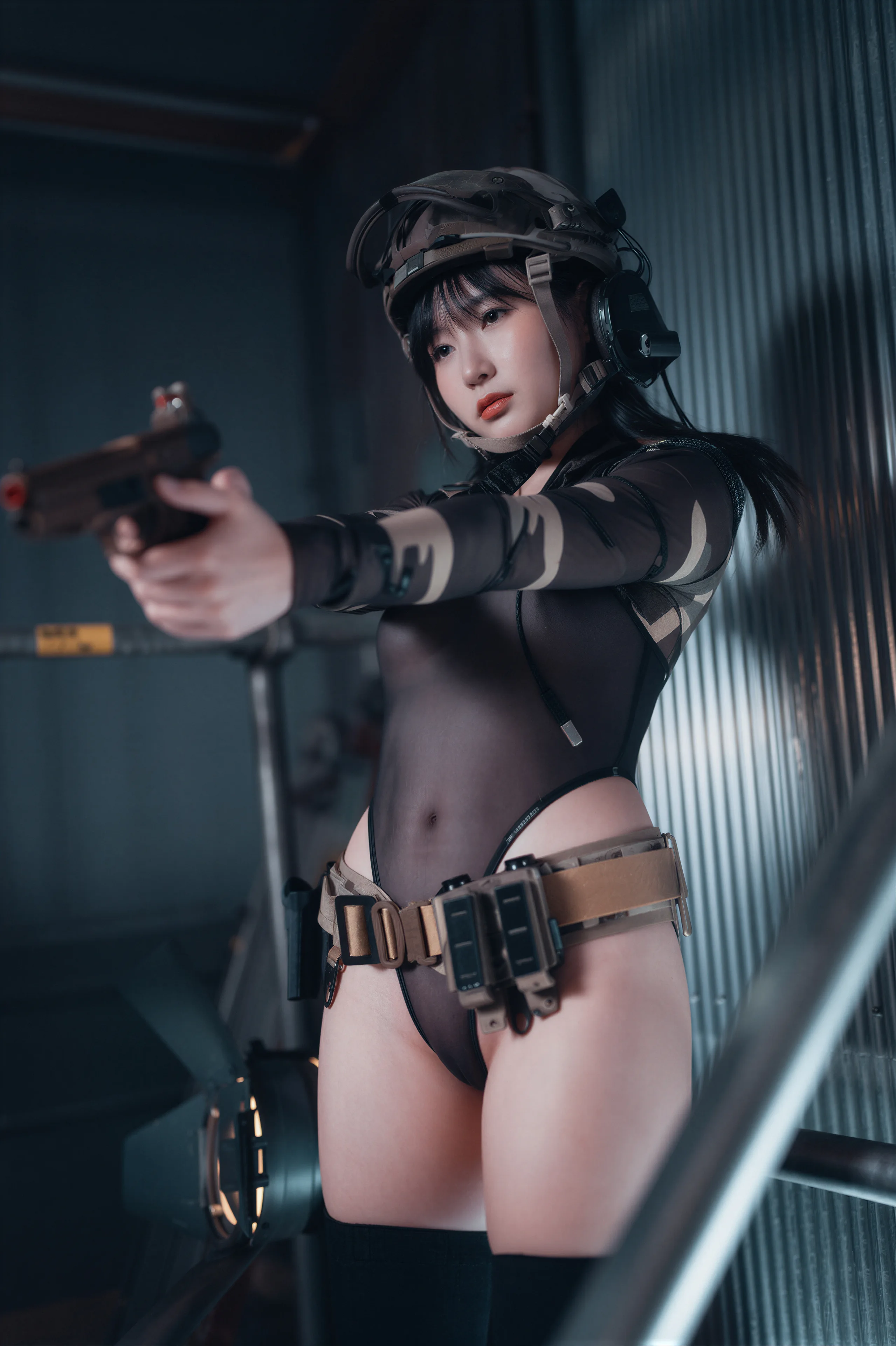 DJAWA Photo – Pia Loose and Tight Combat Green & Camo77P／588MB - 第21张写真大图