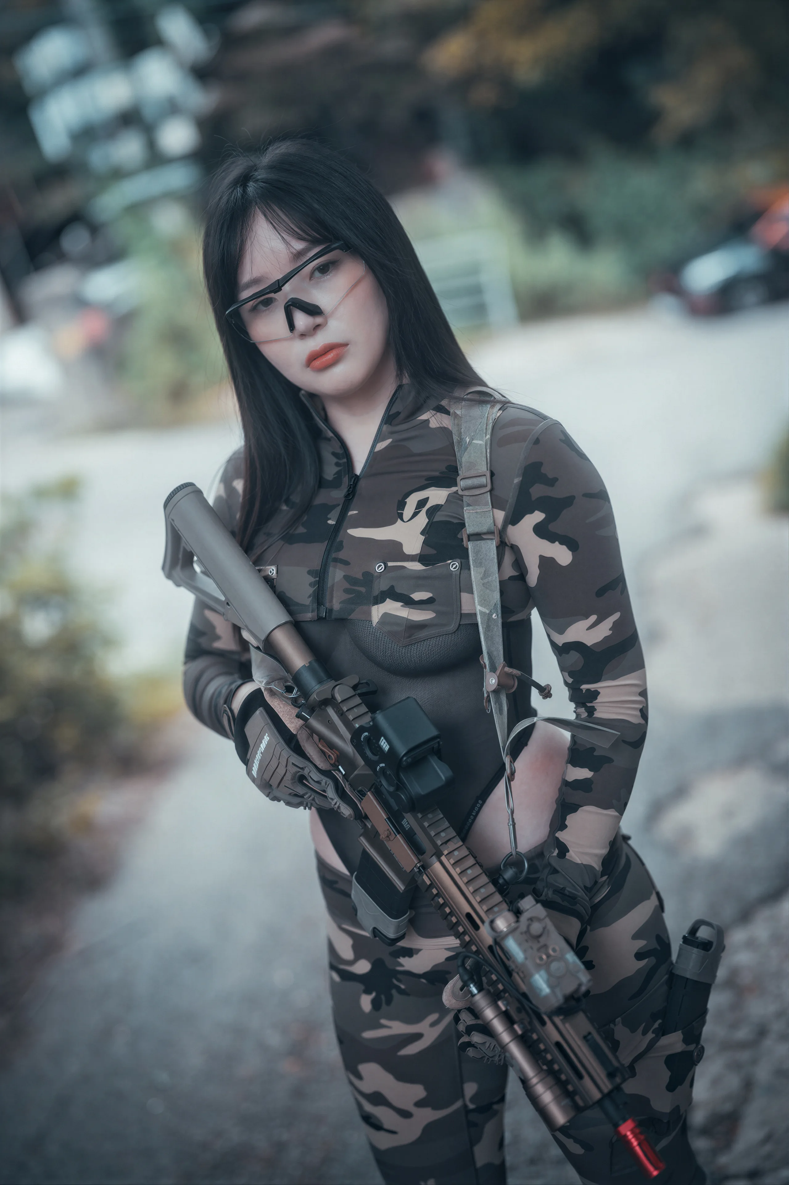 DJAWA Photo – Pia Loose and Tight Combat Green & Camo77P／588MB - 第69张写真大图