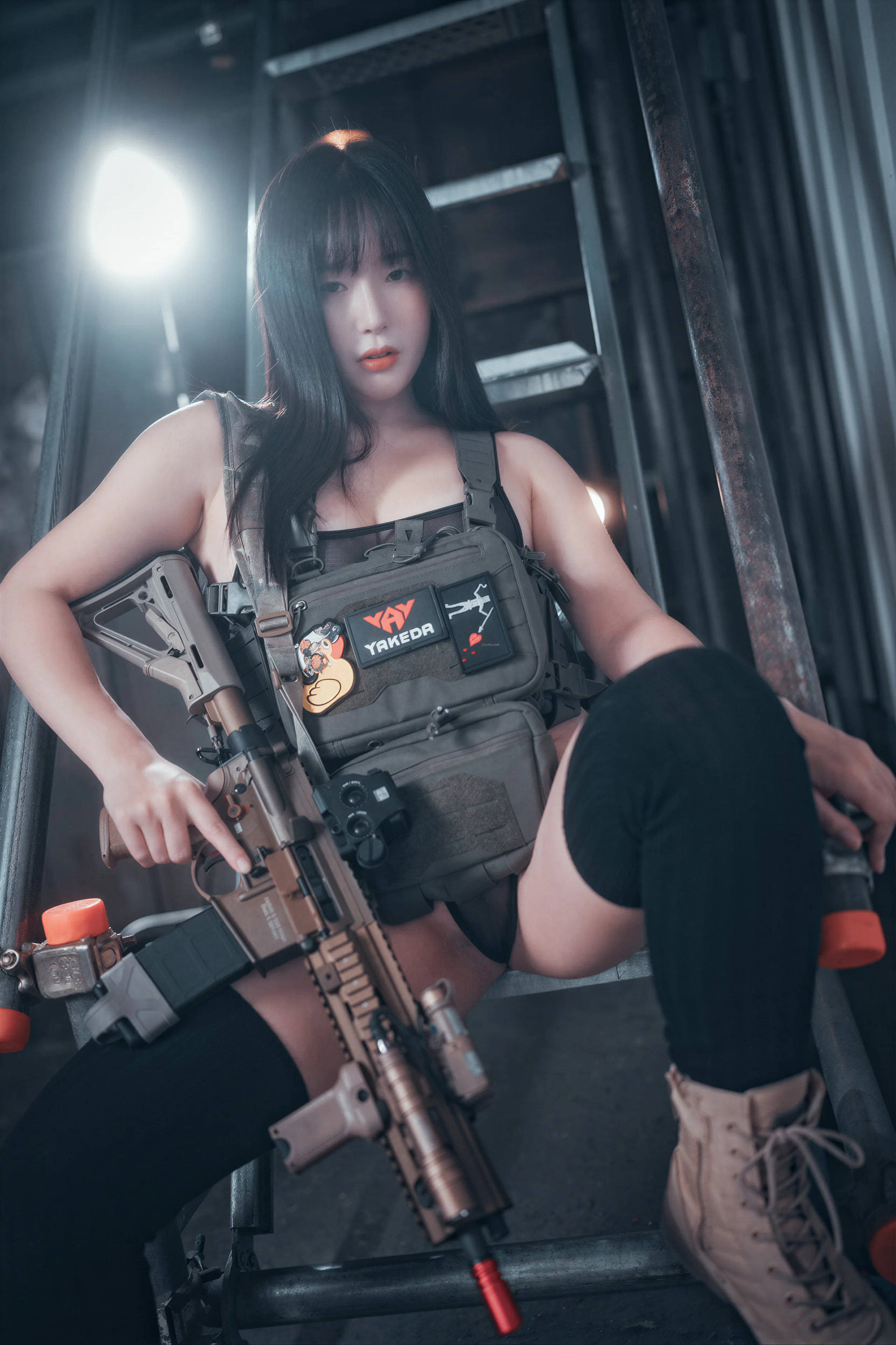 DJAWA Photo – Pia Loose and Tight Combat Green & Camo77P／588MB - 第73张写真大图