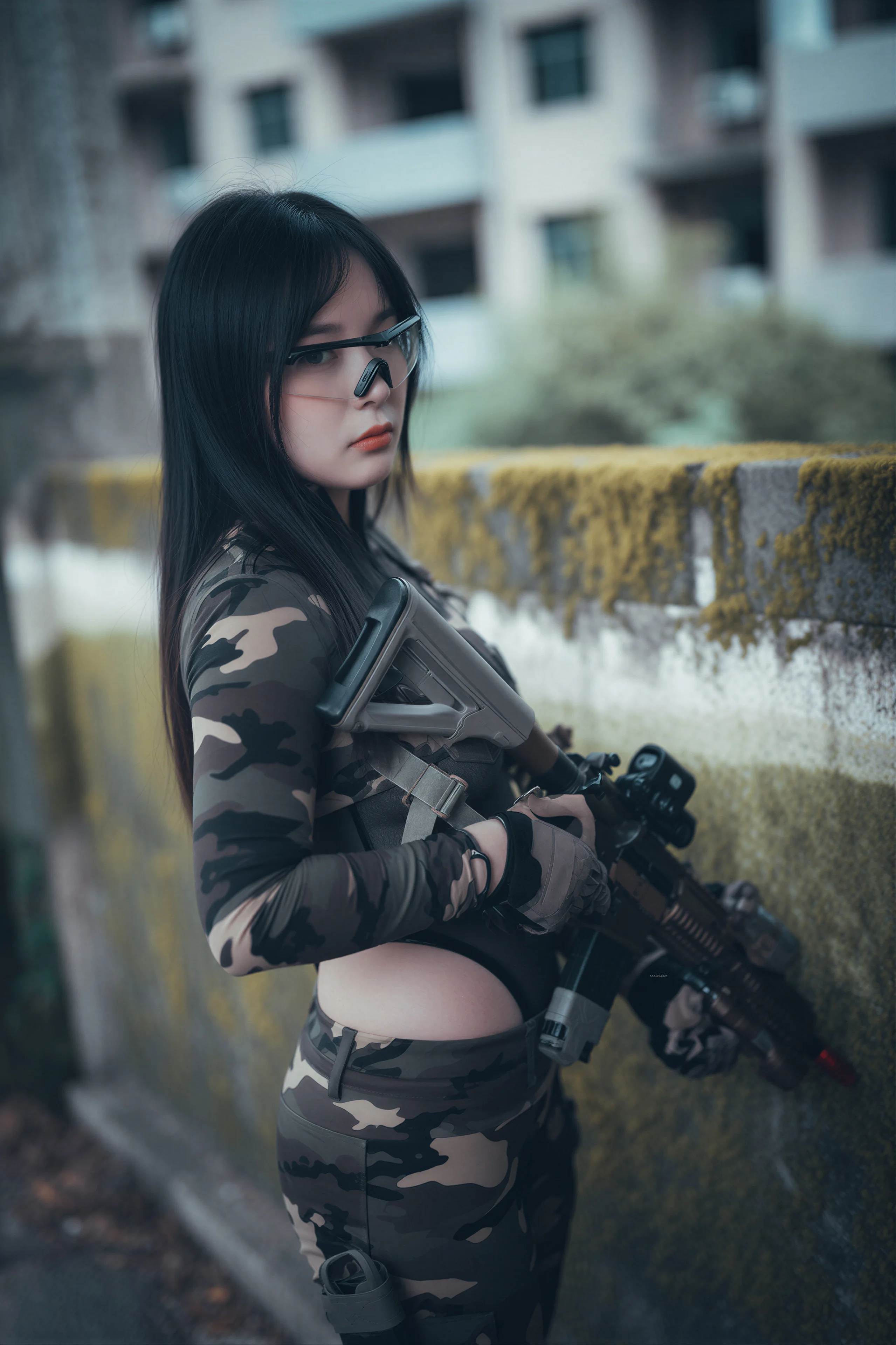 DJAWA Photo – Pia Loose and Tight Combat Green & Camo77P／588MB - 第76张写真大图