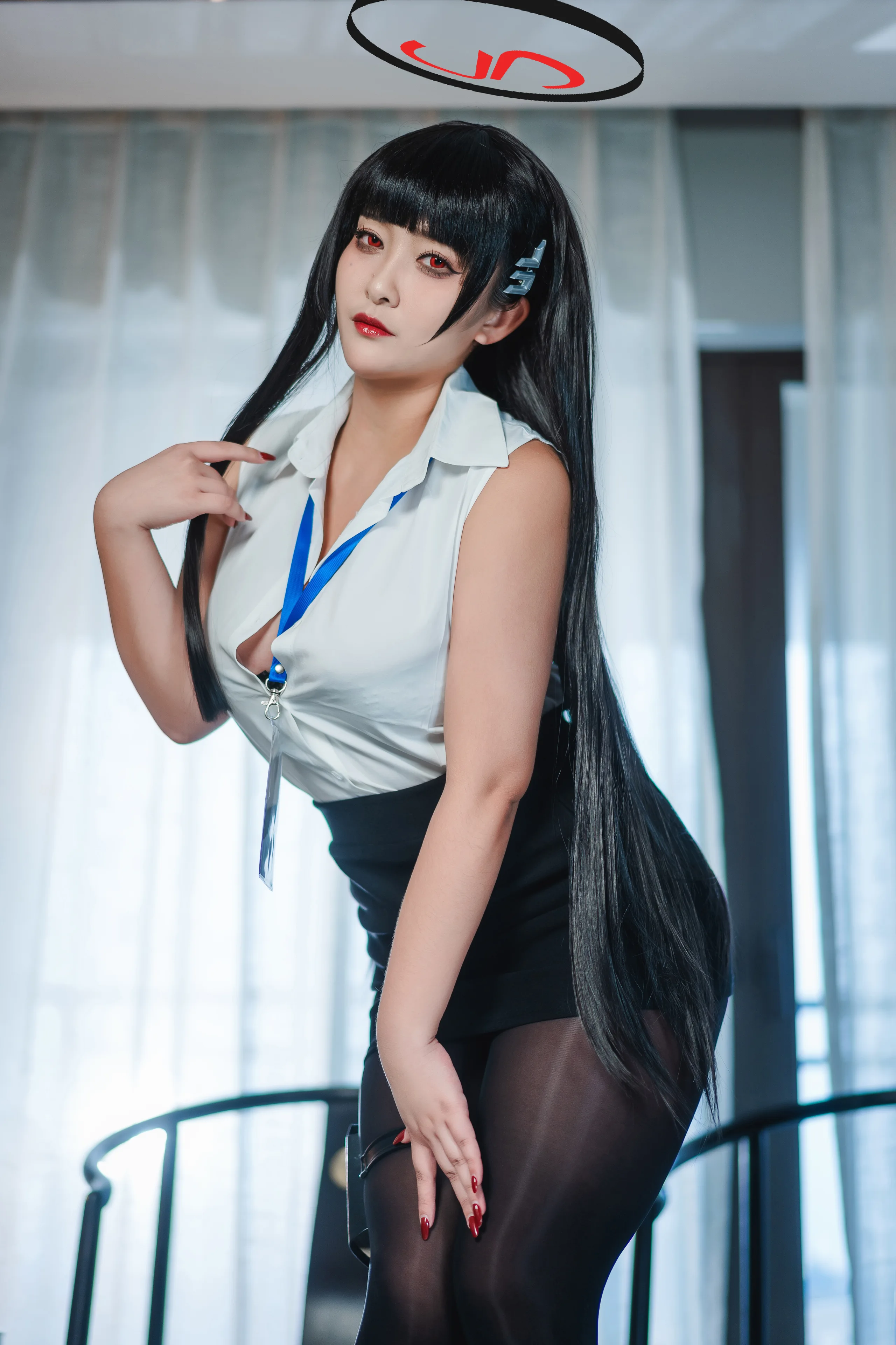 洛璃 LoLiSAMA 蔚蓝档案 调月莉音 72P - 第19张写真大图