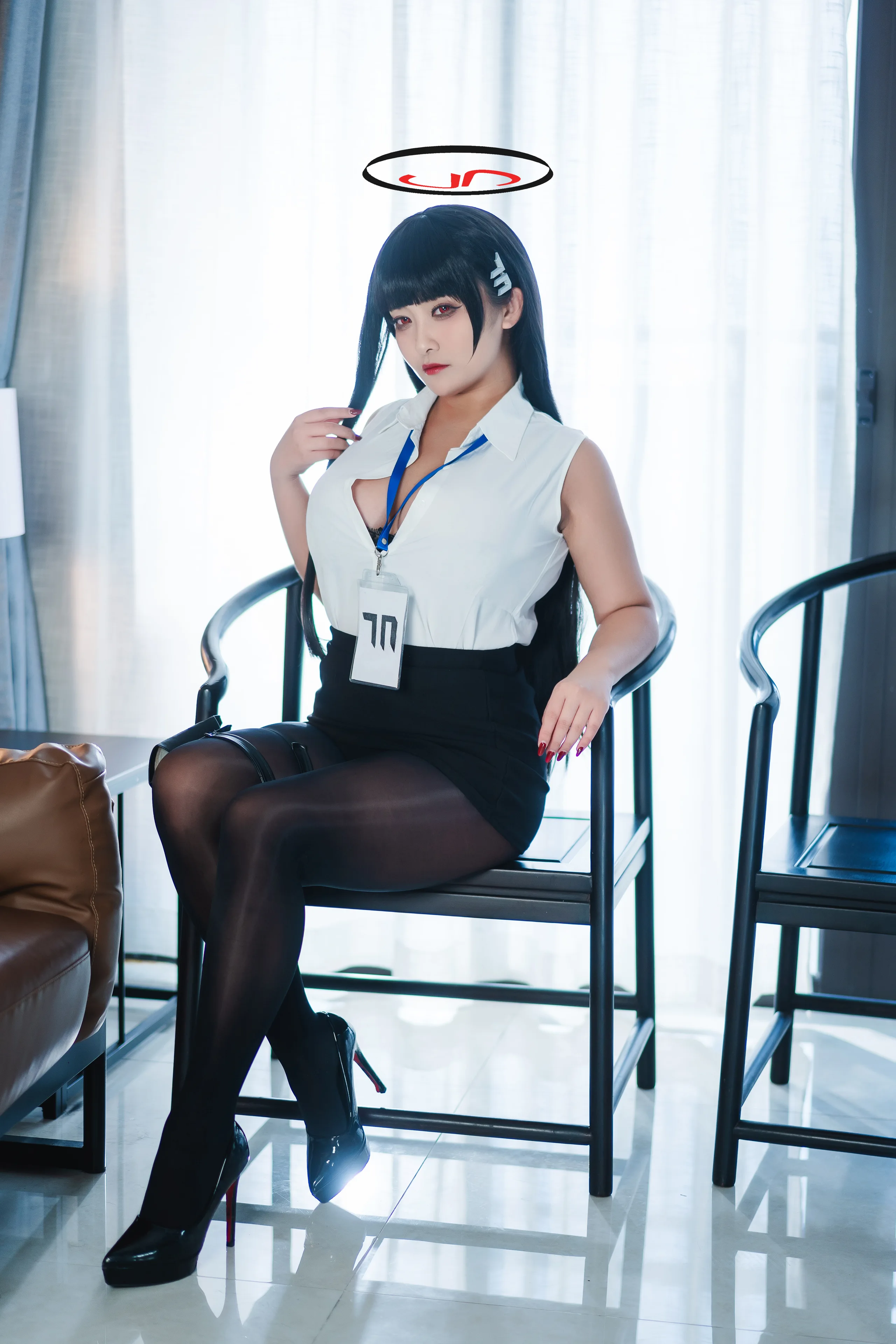 洛璃 LoLiSAMA 蔚蓝档案 调月莉音 72P - 第3张写真大图