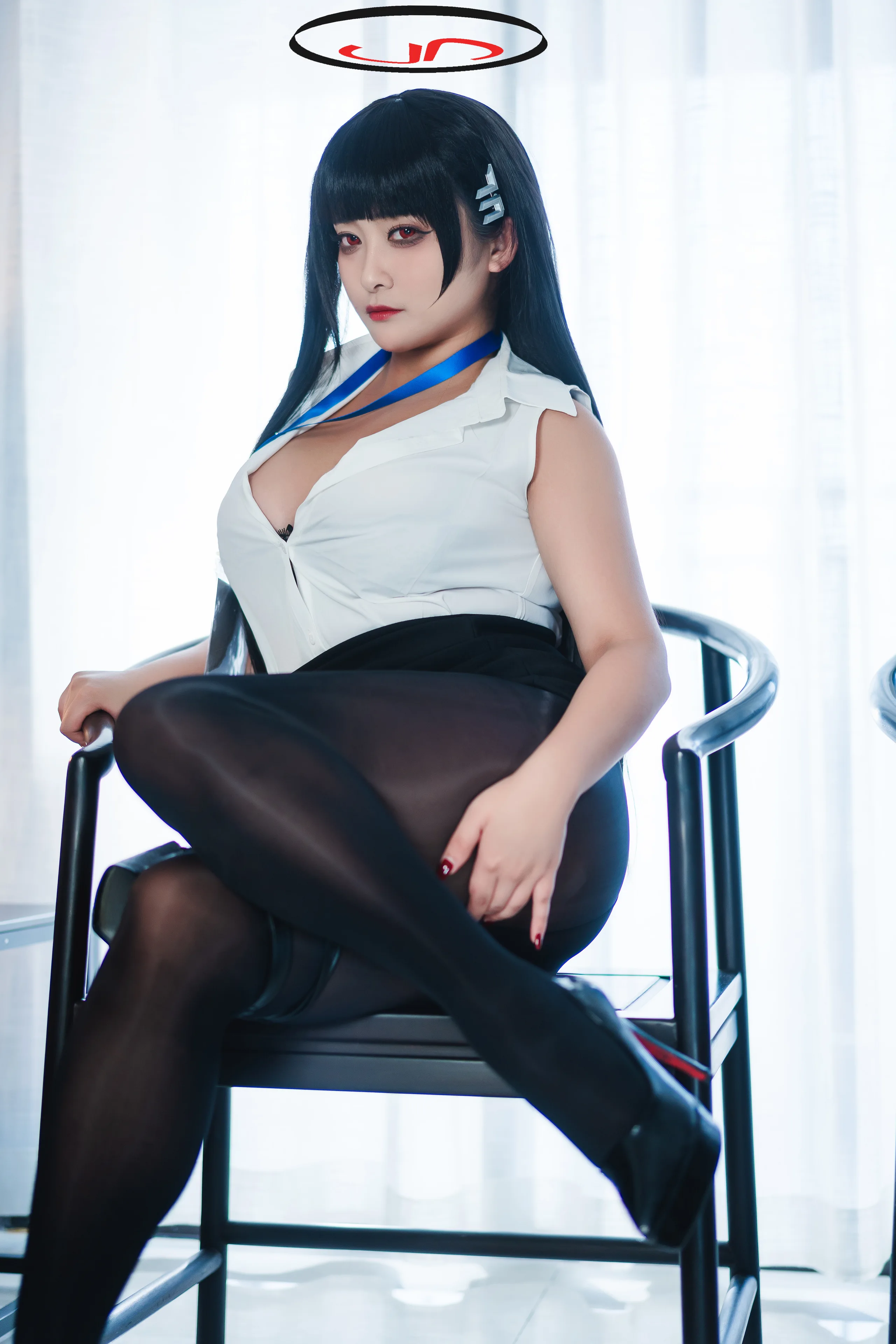 洛璃 LoLiSAMA 蔚蓝档案 调月莉音 72P - 第6张写真大图