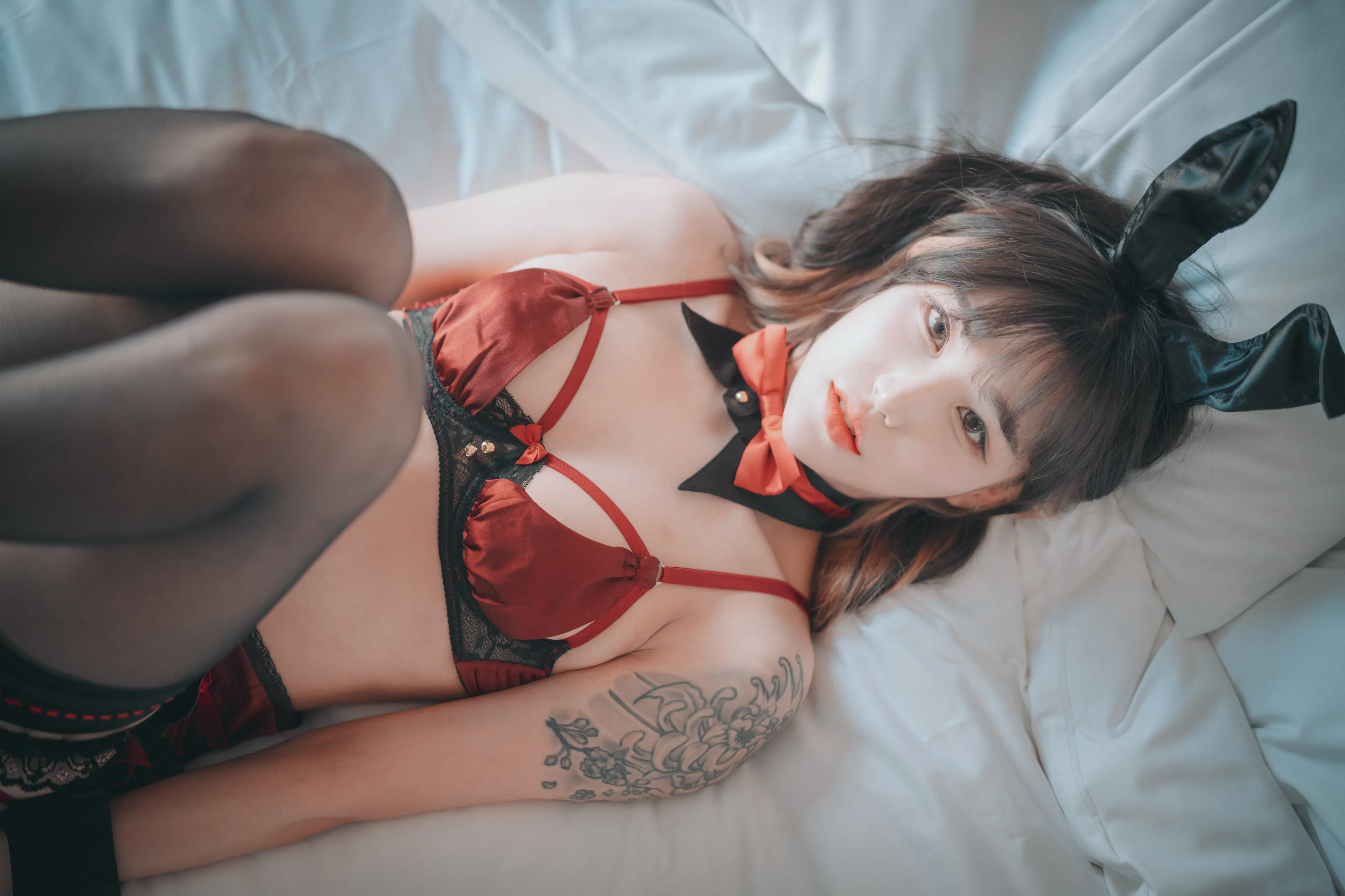 DJAWA Photo Taer Red Velvet Bunny Girl 86P - 第82张写真大图