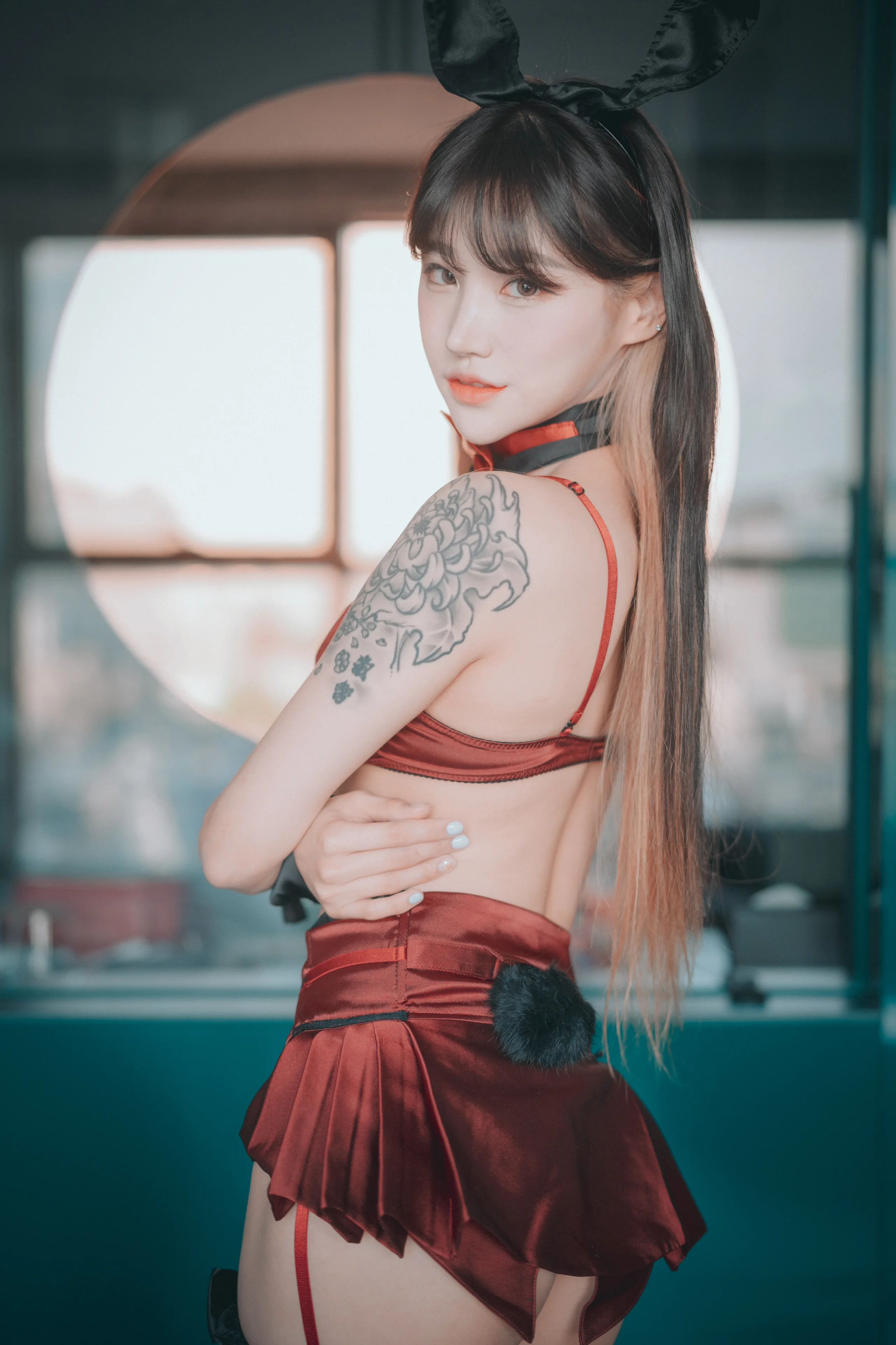 DJAWA Photo Taer Red Velvet Bunny Girl 86P - 第86张写真大图