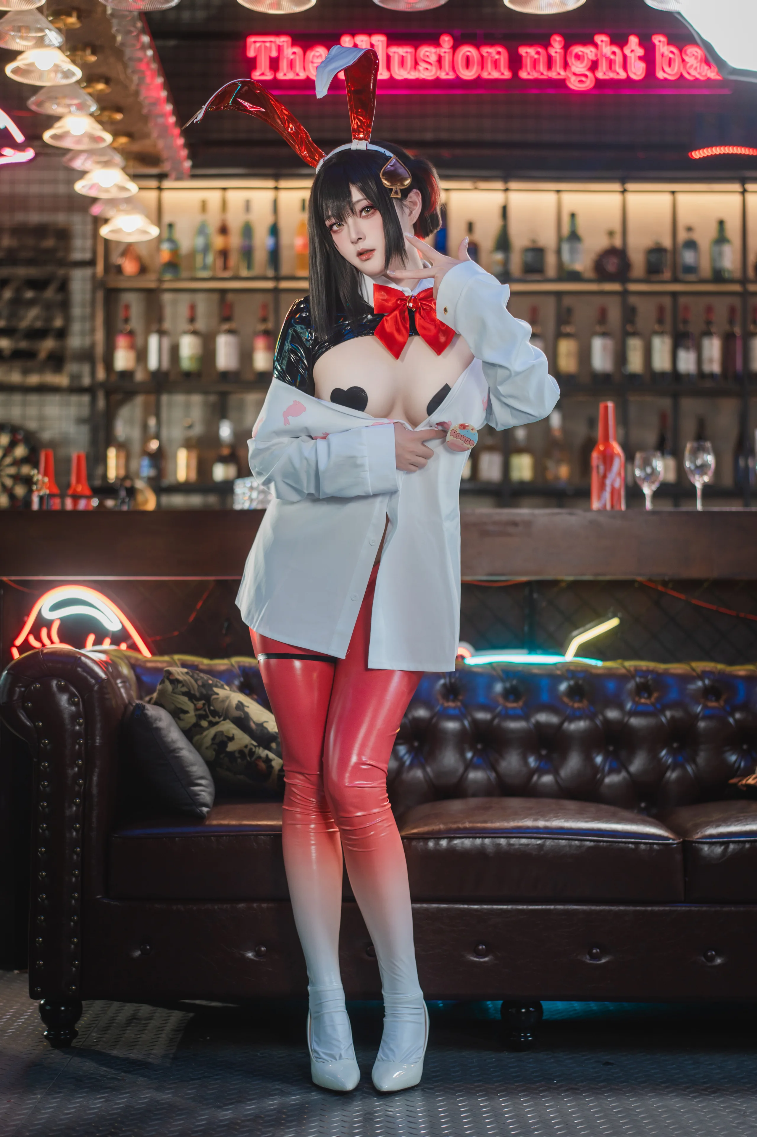 Natsuko夏夏子 NIKKE 露姬·逆兔女郎 63P - 第12张写真大图