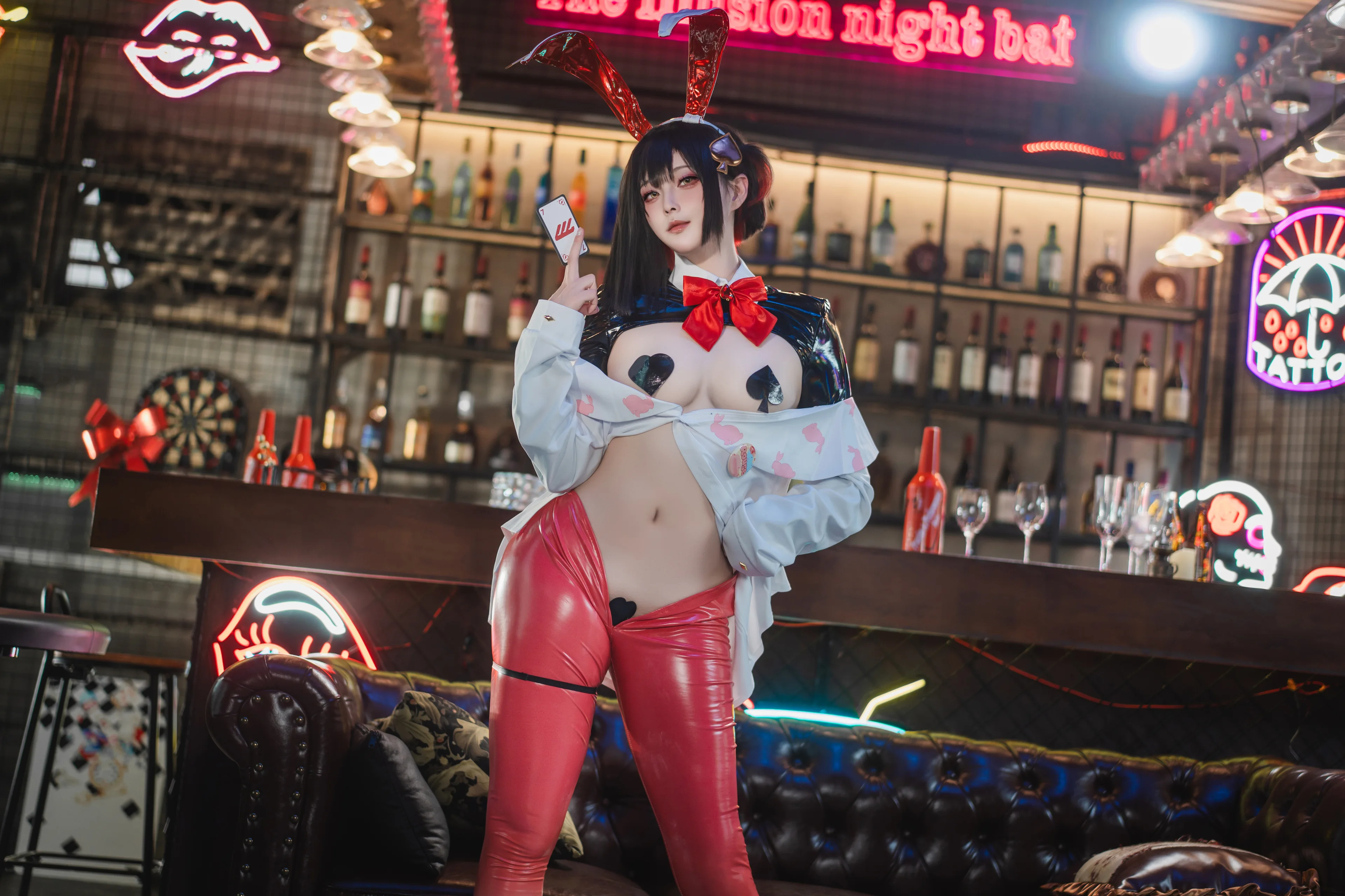 Natsuko夏夏子 NIKKE 露姬·逆兔女郎 63P - 第23张写真大图