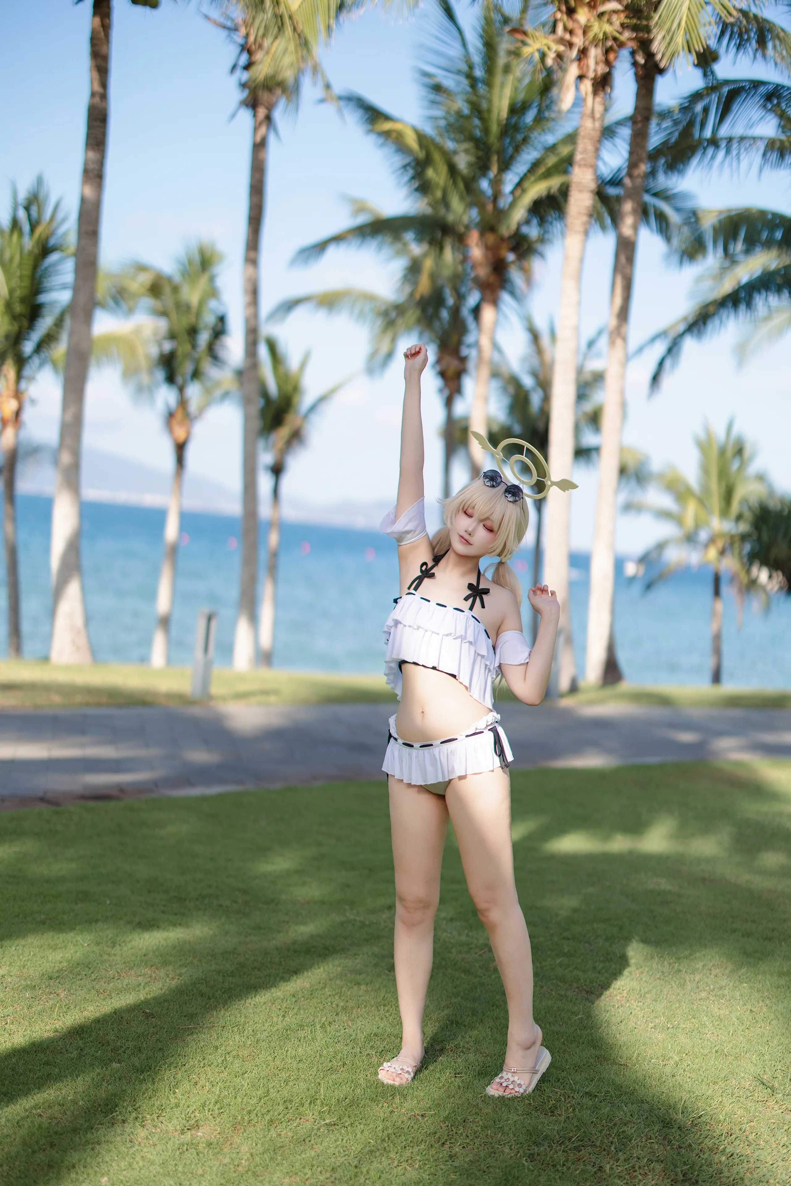 lunananya 蔚蓝档案 阿慈谷日富美泳装 26P - 第20张写真大图