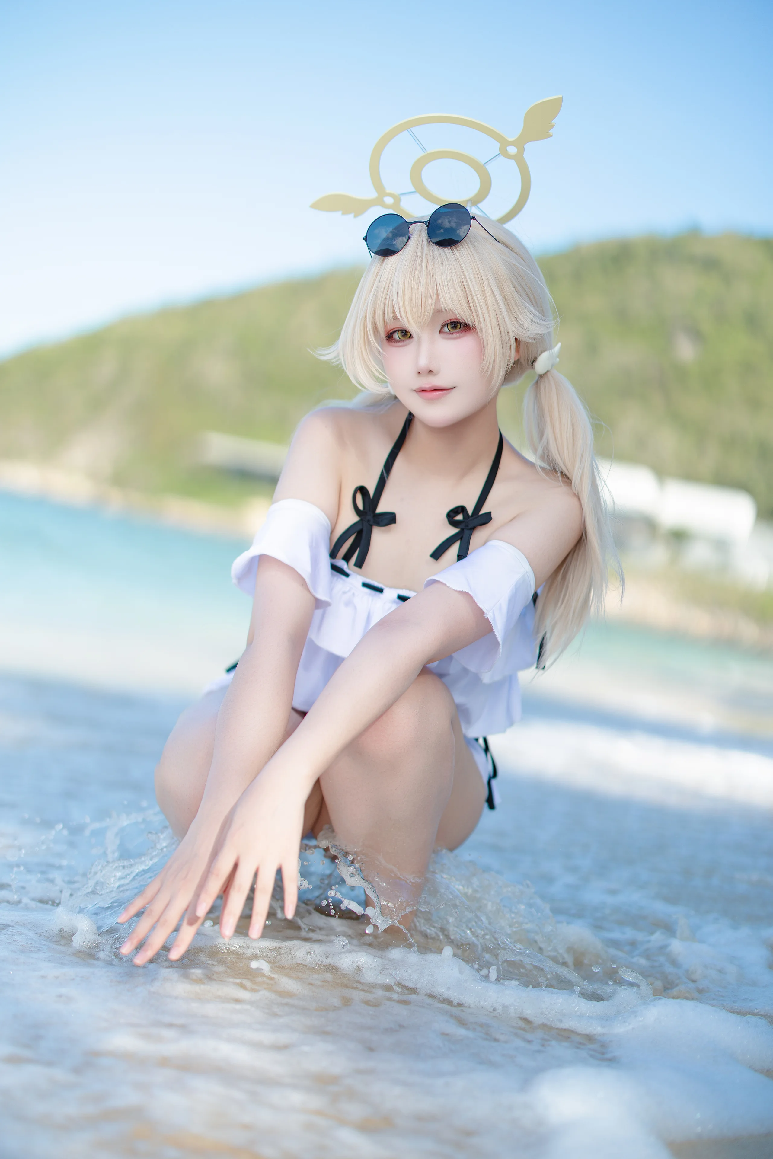 lunananya 蔚蓝档案 阿慈谷日富美泳装 26P - 第25张写真大图