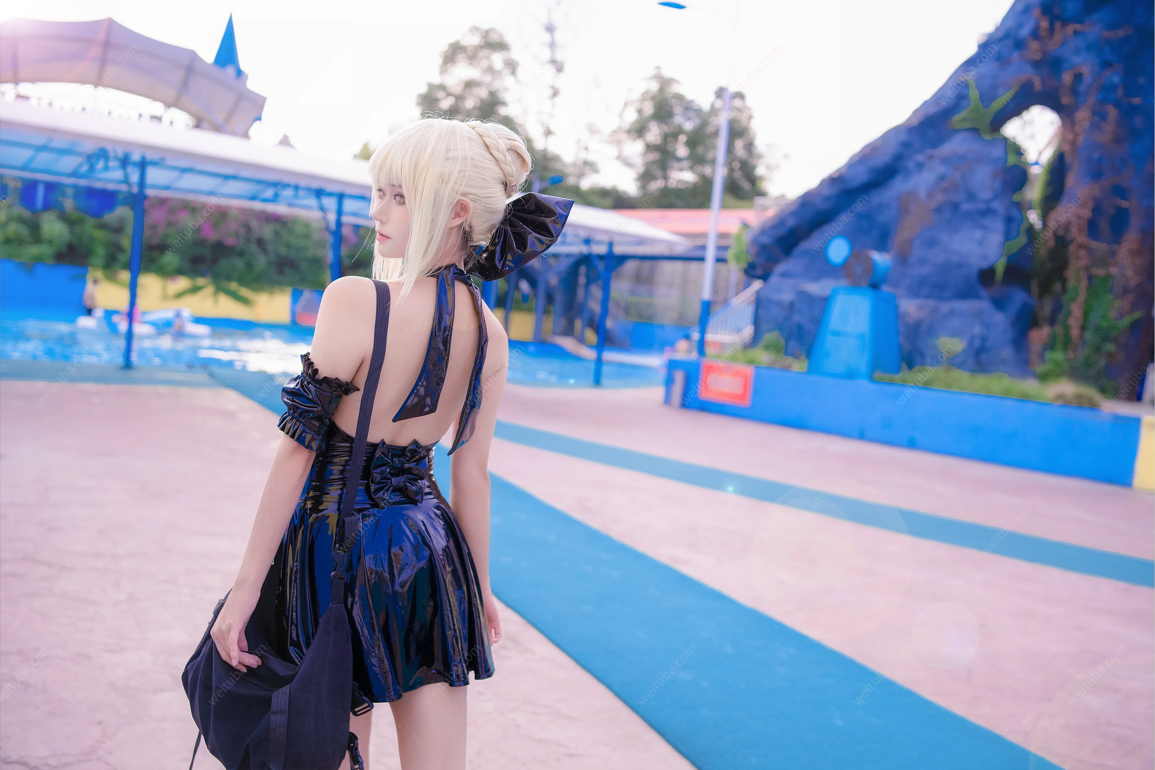 Seya狮砸 FGO 黑呆泳衣 10P - 第2张写真大图