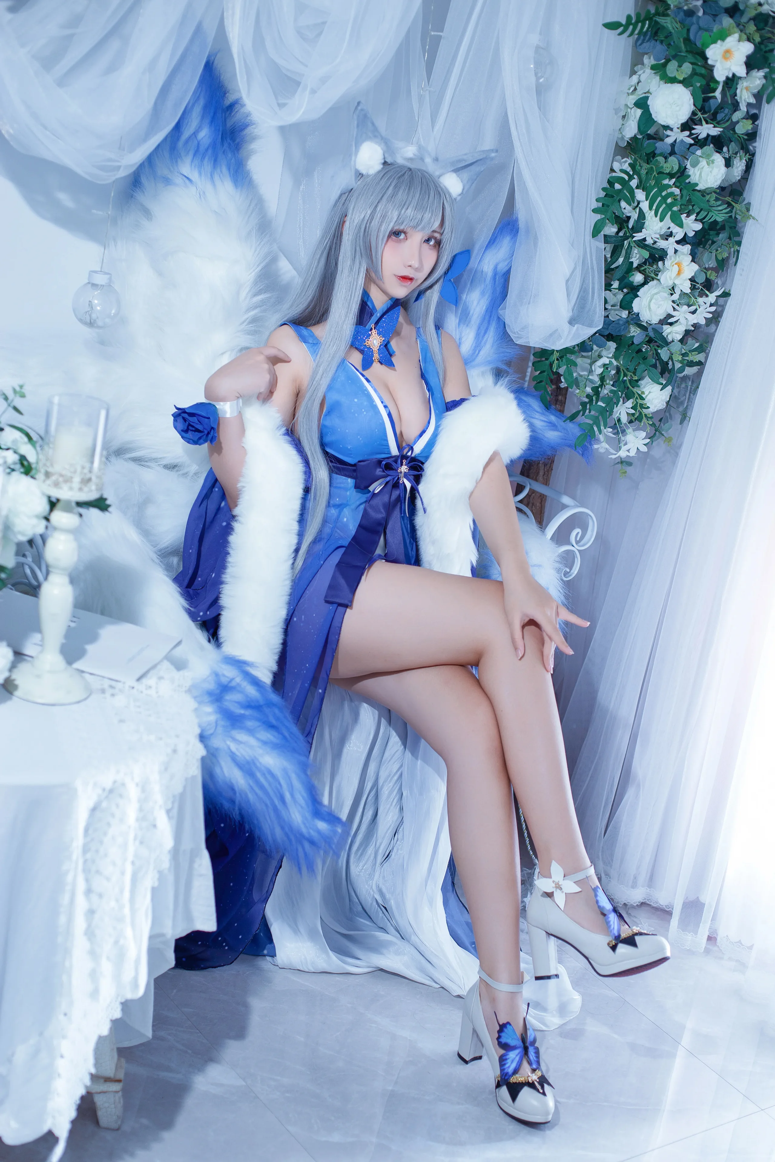 九曲Jean 碧蓝航线 信浓礼服 9P - 第3张写真大图