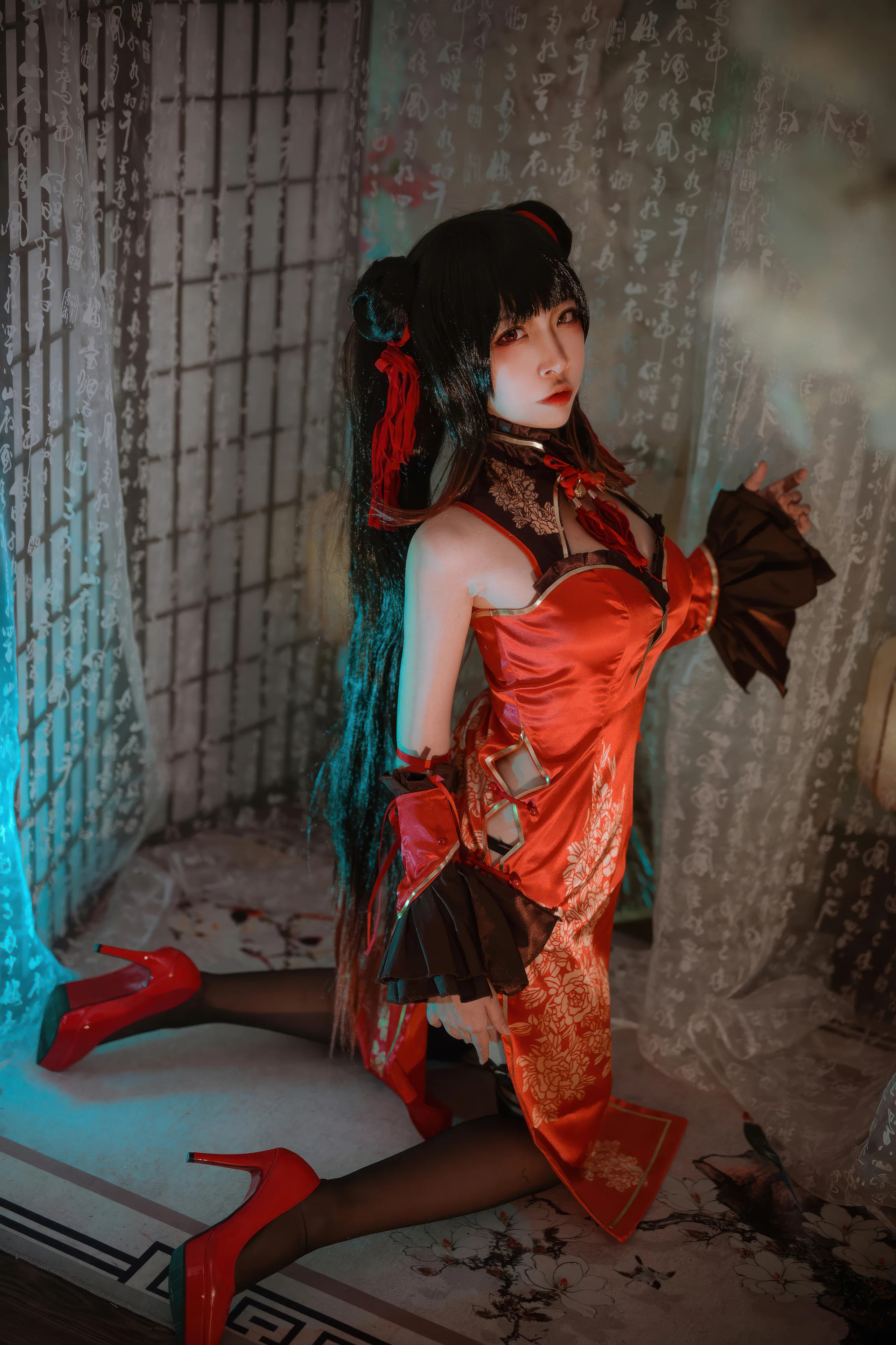 二佐Nisa 时崎狂三 新春旗袍 15P - 第5张写真大图