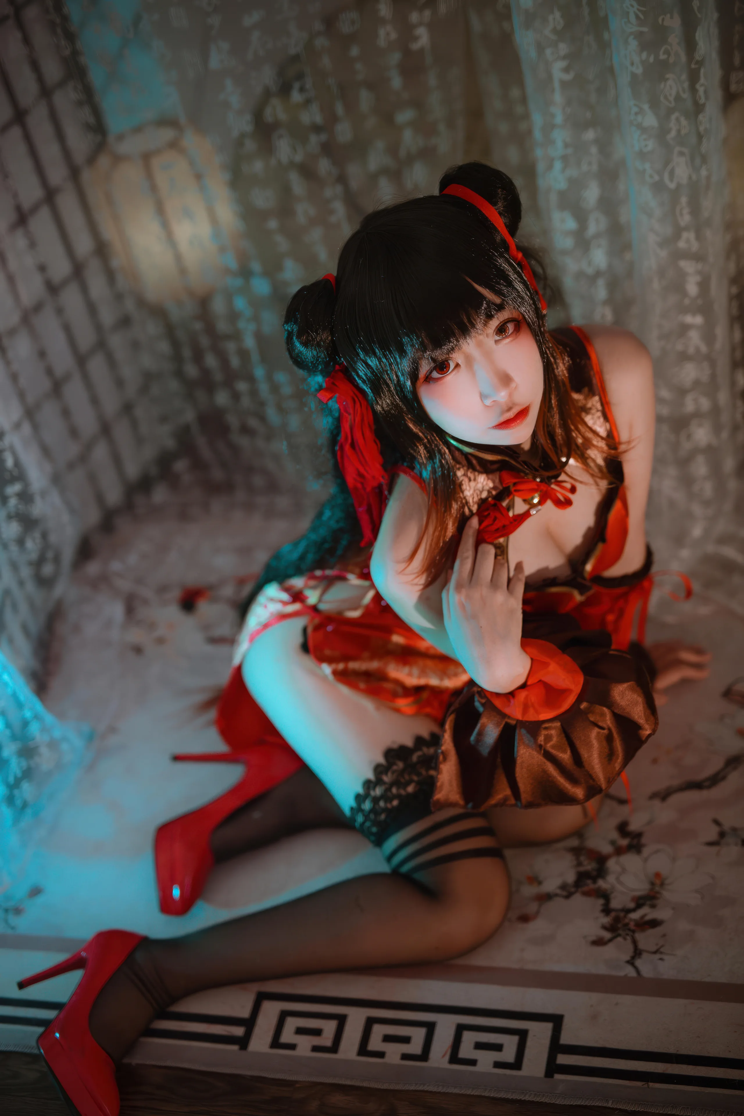 二佐Nisa 时崎狂三 新春旗袍 15P - 第7张写真大图
