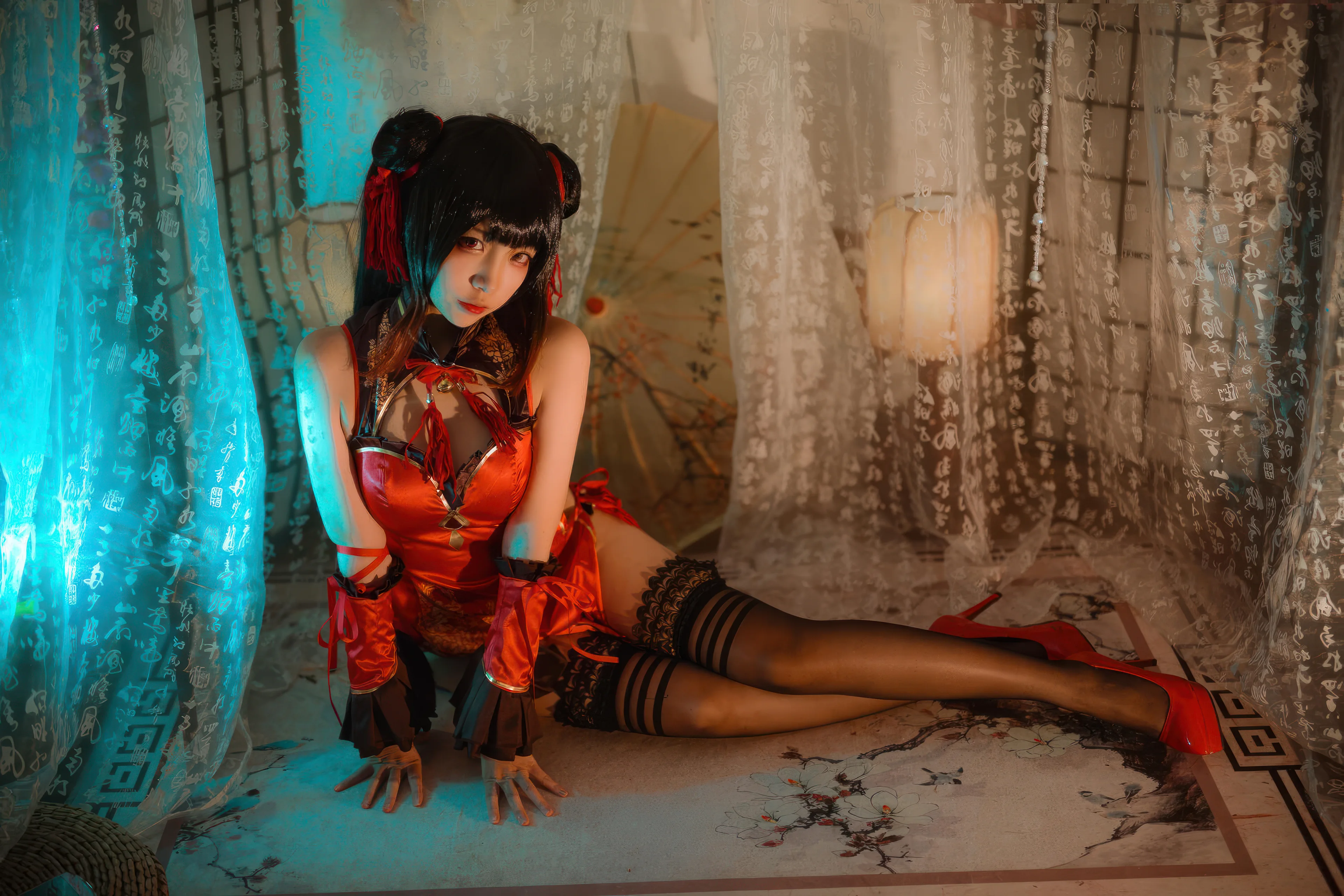 二佐Nisa 时崎狂三 新春旗袍 15P - 第9张写真大图