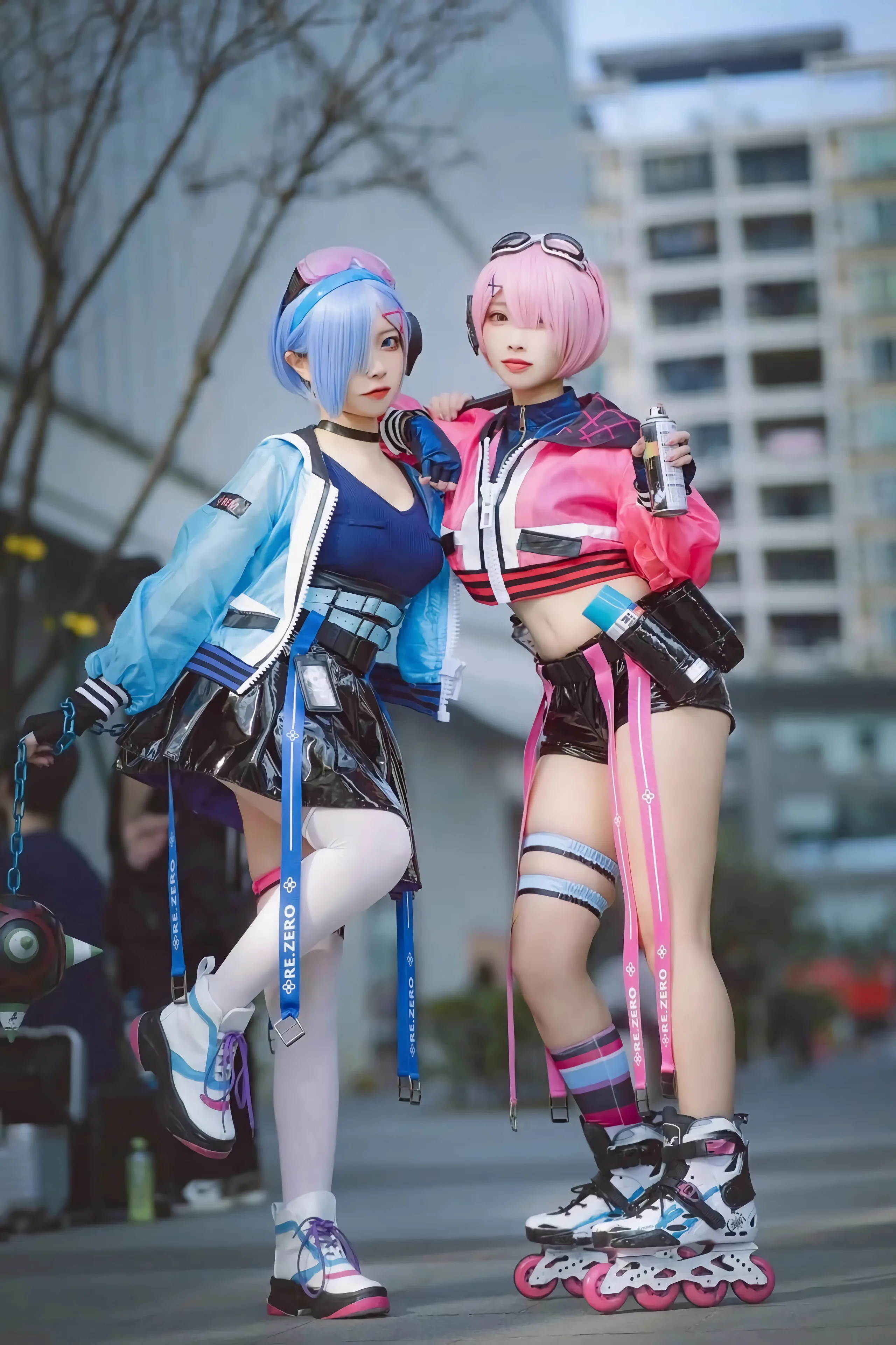 二佐Nisa &宫本桜 蕾姆&拉姆场照19P 272 3M - 第1张写真大图