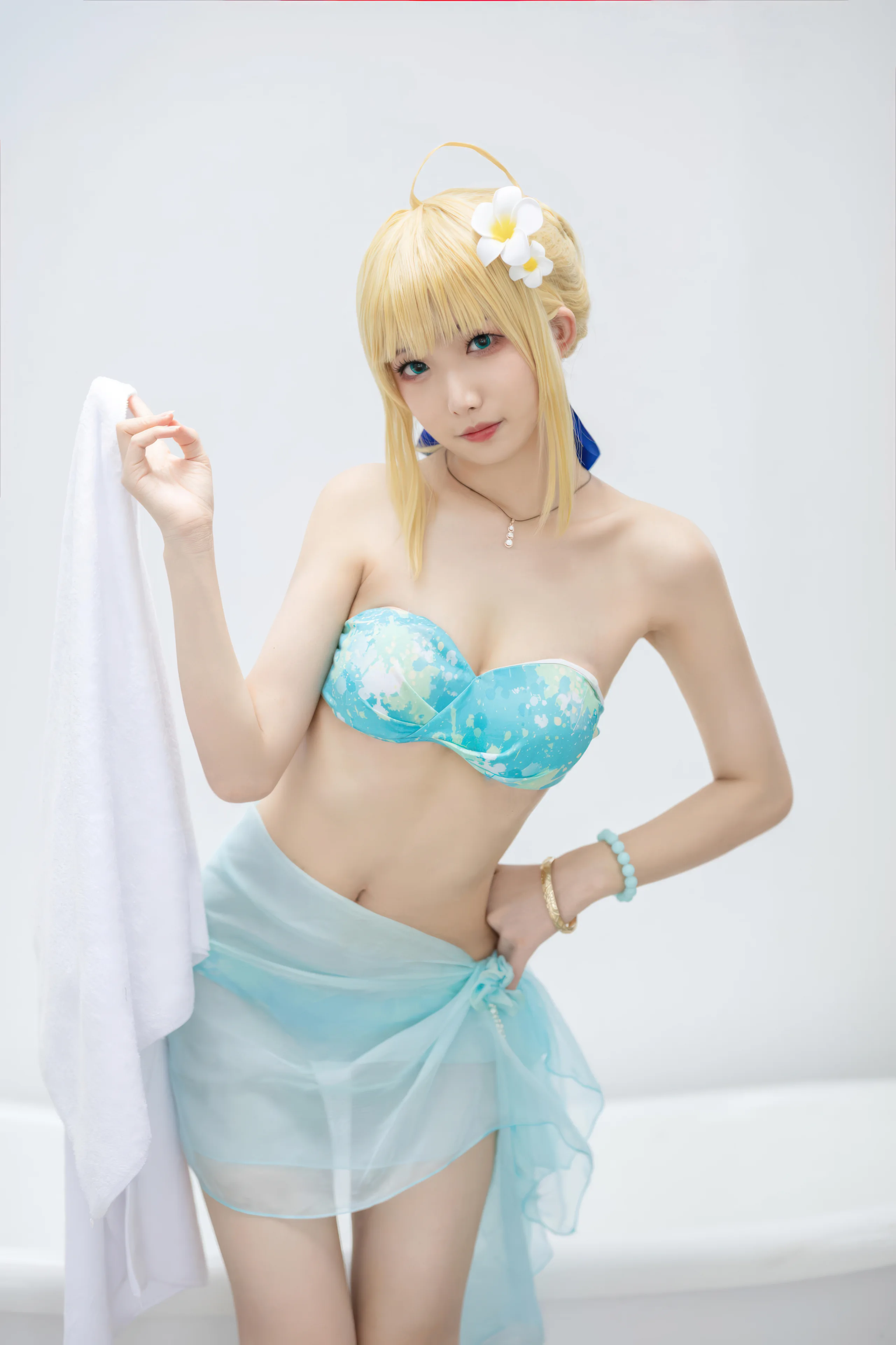 封疆疆v FGO Saber泳装 49P - 第11张写真大图