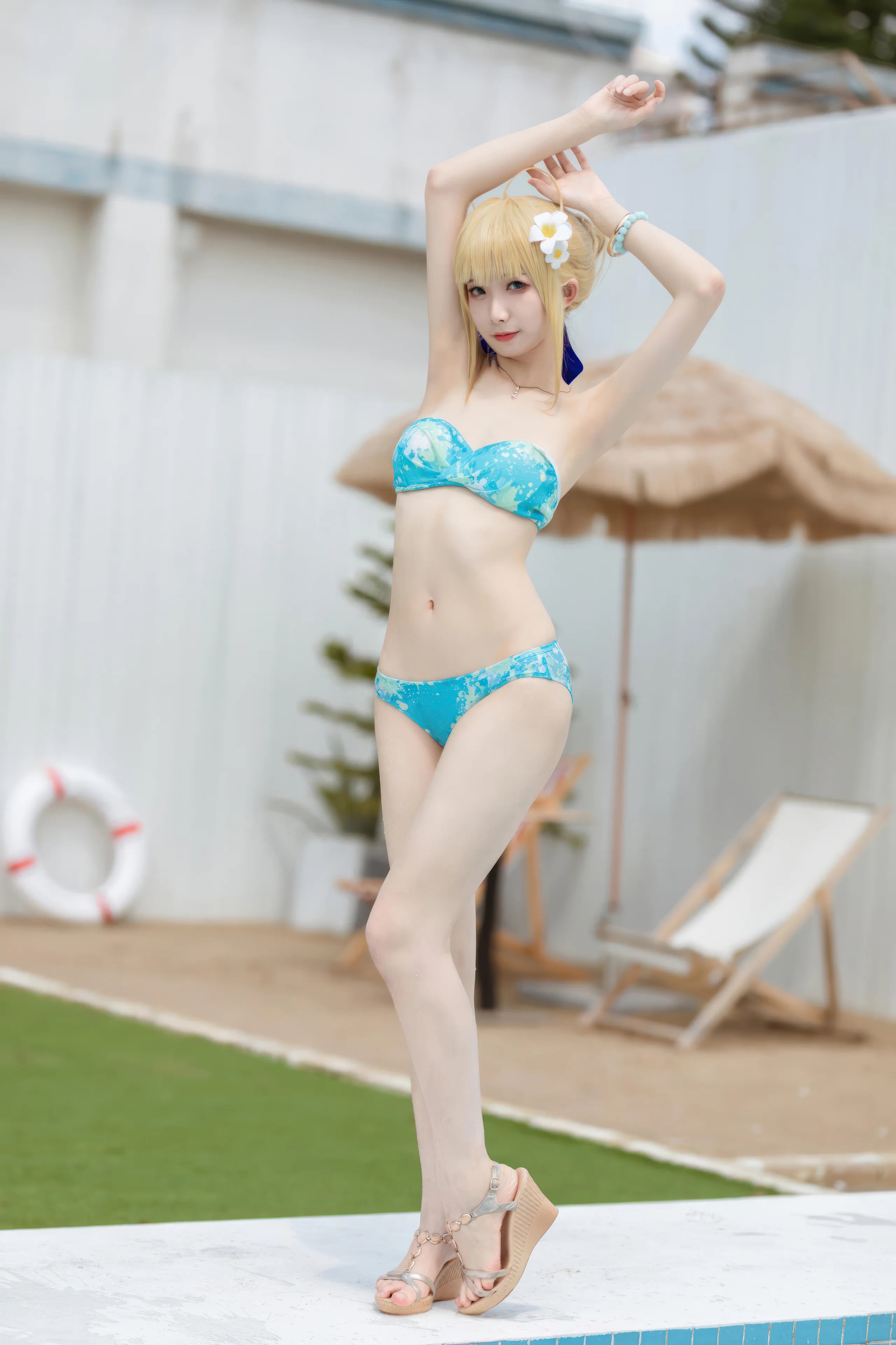 封疆疆v FGO Saber泳装 49P - 第44张写真大图