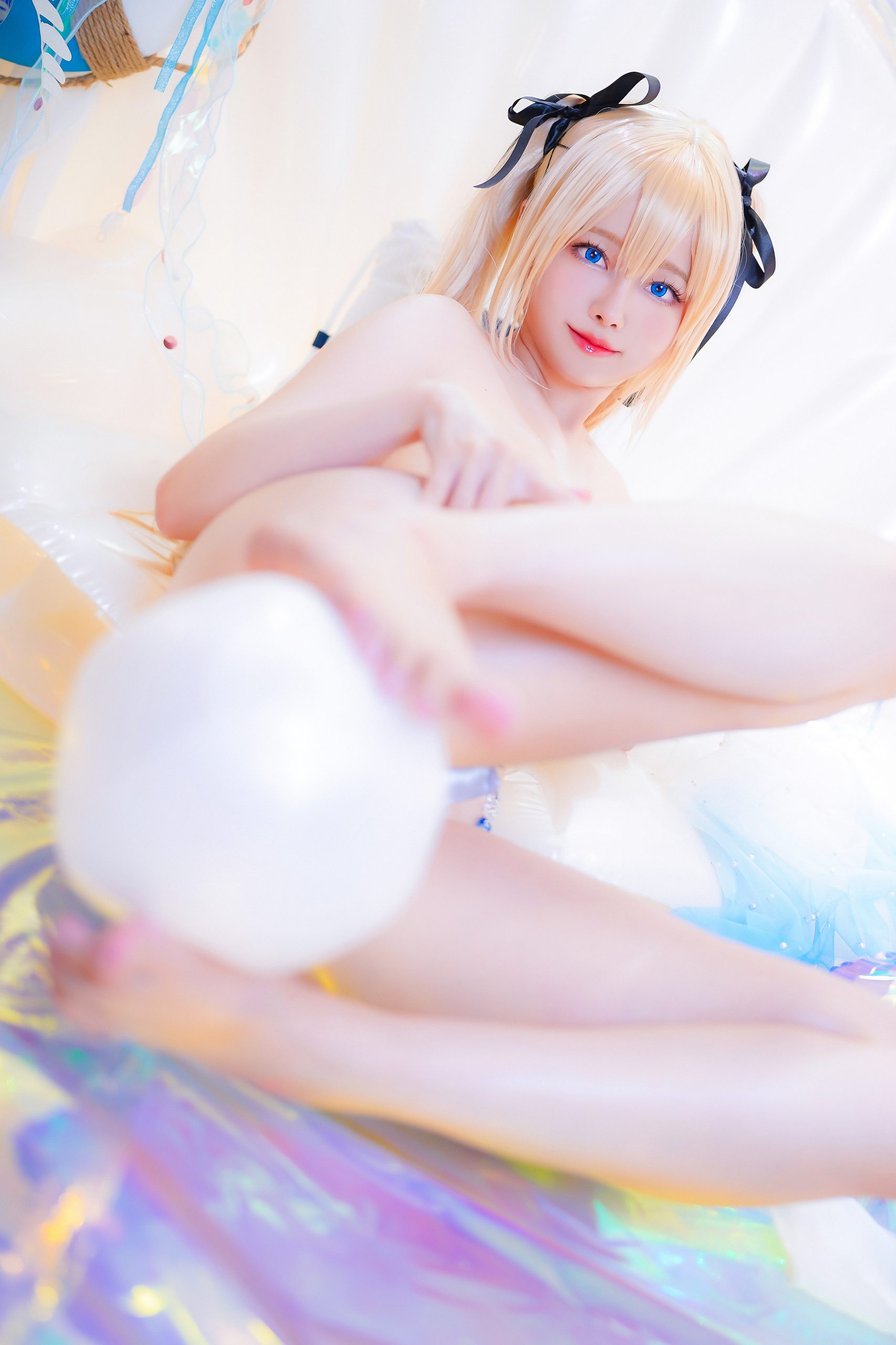 《死或生》泳装版玛丽·萝丝视觉呈现：亚缇唯美光影特写 - 第15张写真大图