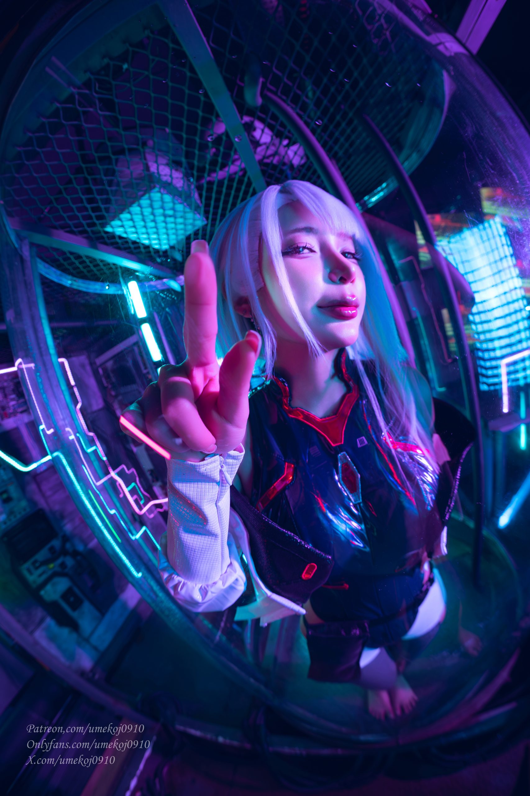 《赛博朋克：边缘行者》露西COS正片：梅子冷艳气质记录 - 第22张写真大图