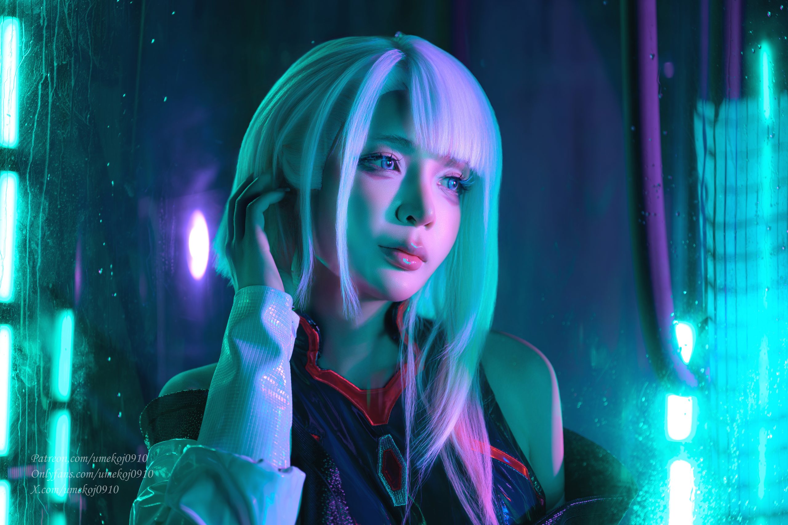 《赛博朋克：边缘行者》露西COS正片：梅子冷艳气质记录 - 第7张写真大图