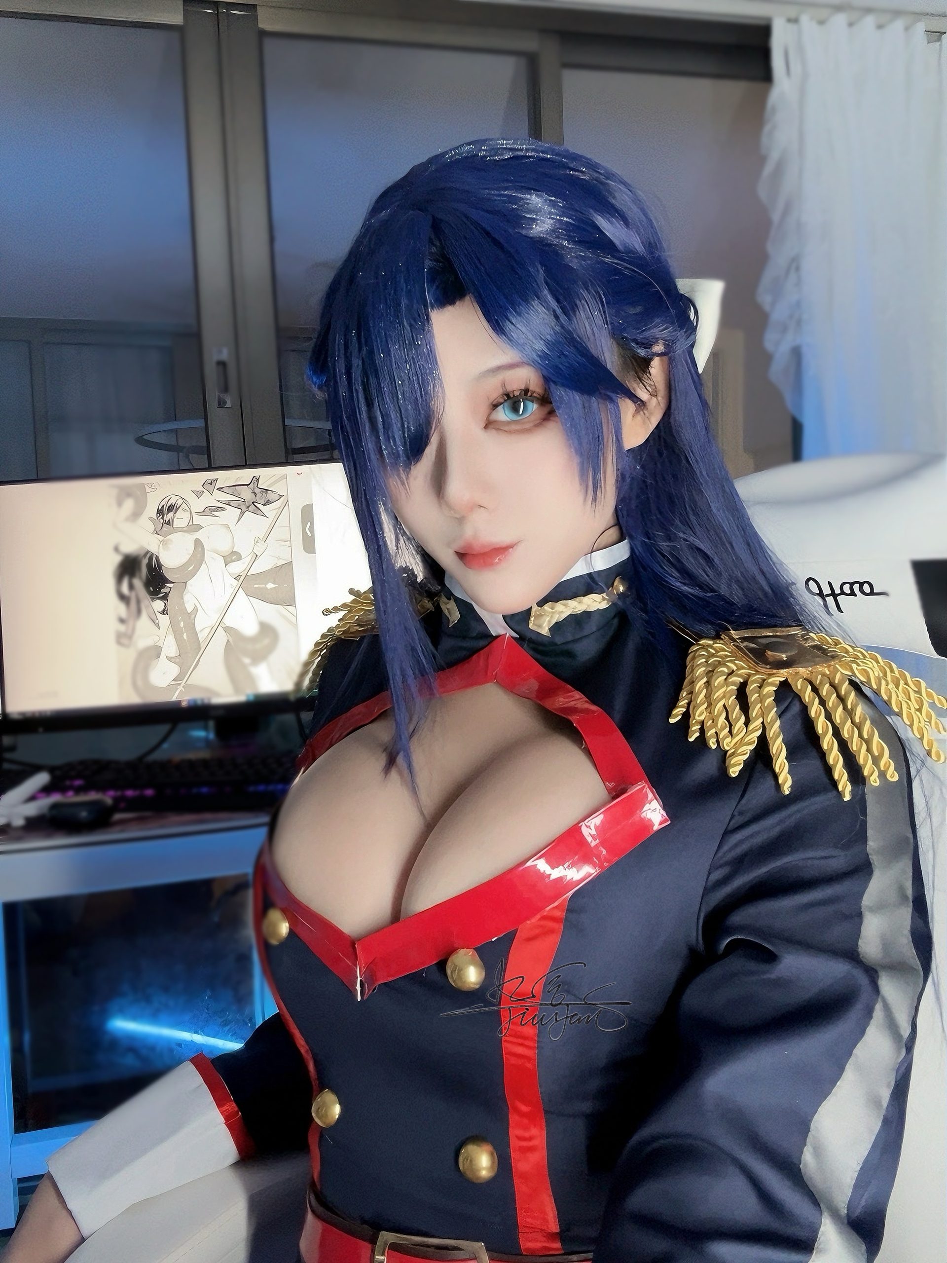 《魔都精兵的奴隶》东风吹羽影像写真：九言精美妆造展示 - 第31张写真大图