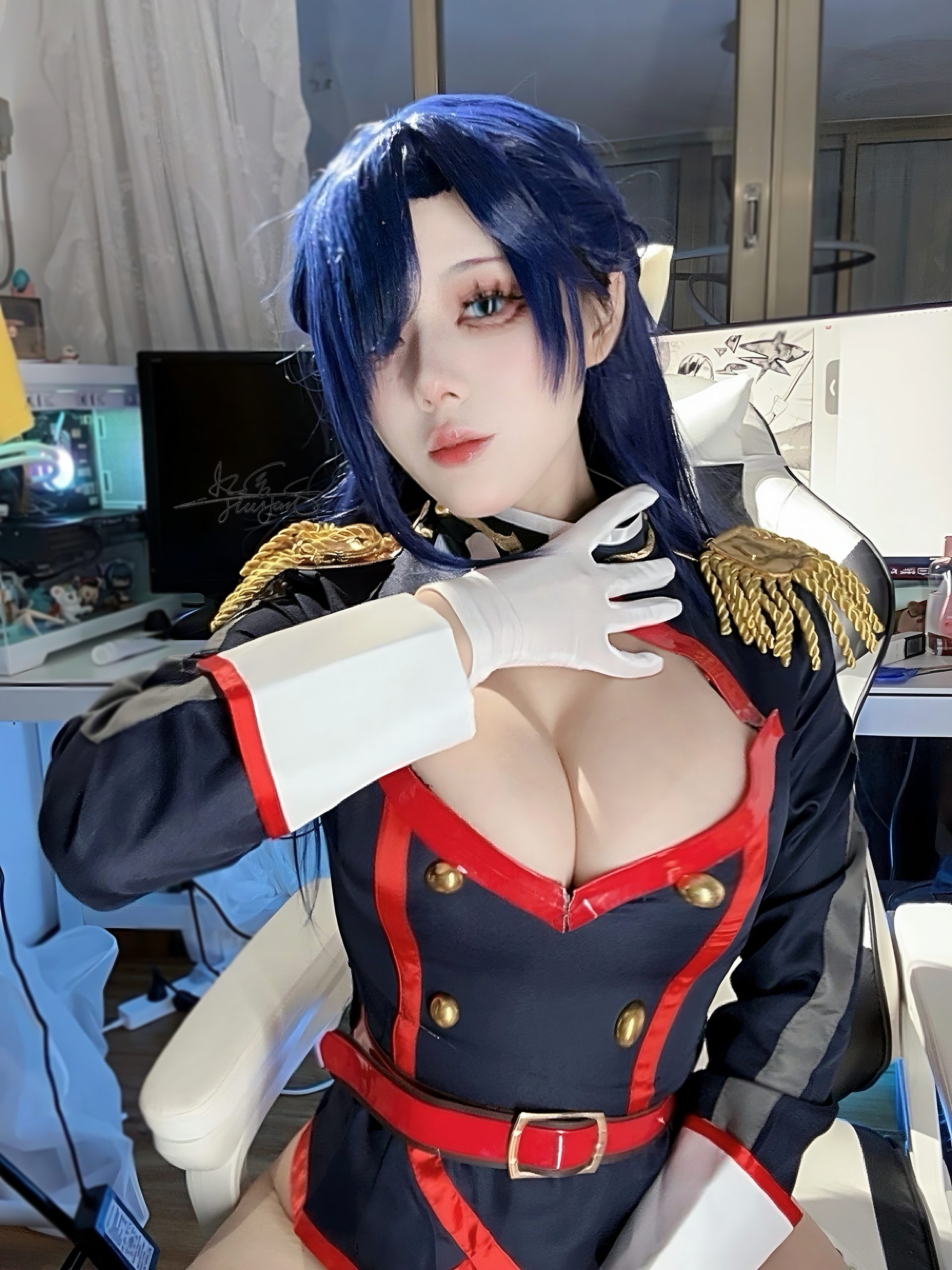 《魔都精兵的奴隶》东风吹羽影像写真：九言精美妆造展示 - 第36张写真大图