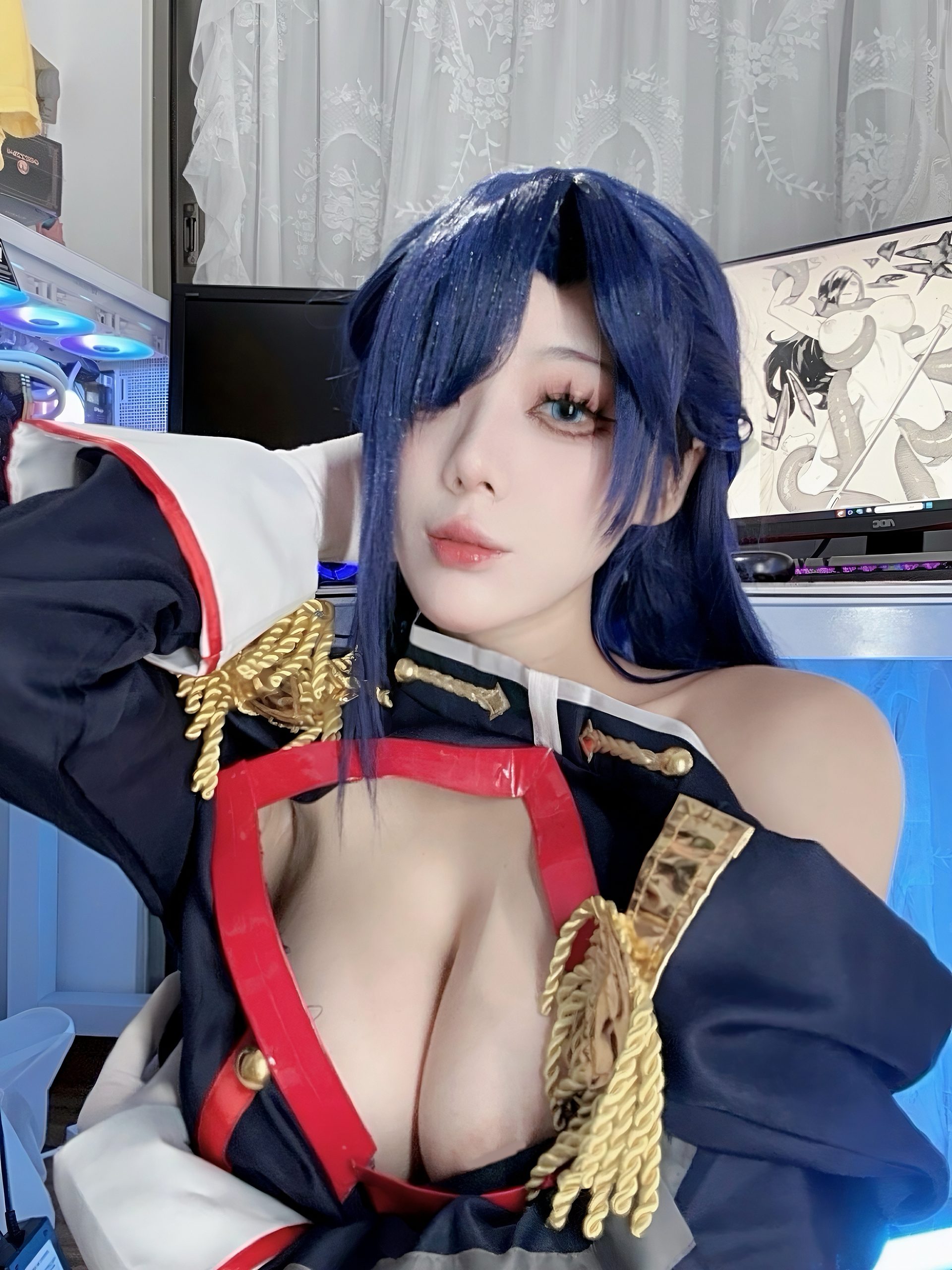 《魔都精兵的奴隶》东风吹羽影像写真：九言精美妆造展示 - 第48张写真大图
