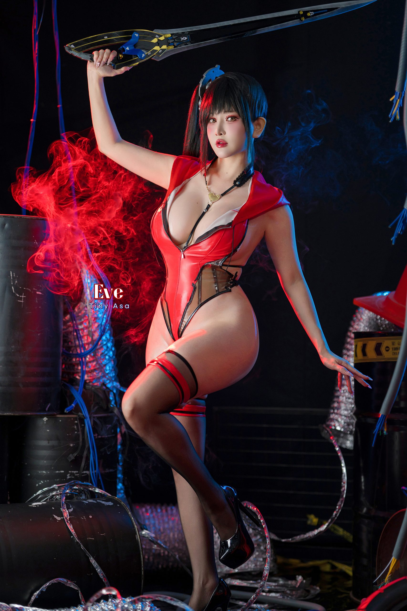《剑星》伊芙泳装：Tiny_Asa浅浅 - 第67张写真大图